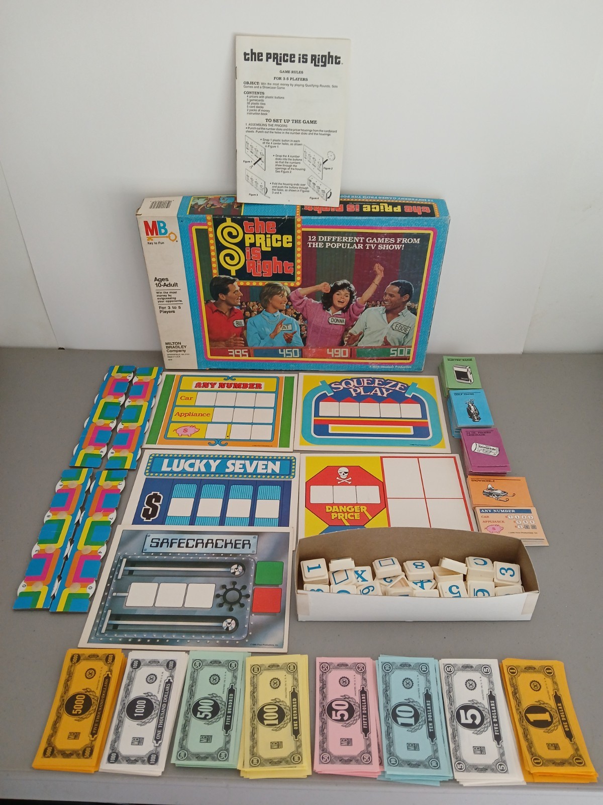 VTG 1986 The Price Is Right Game (12 Games) Milton Bradley 100% COMPLETE