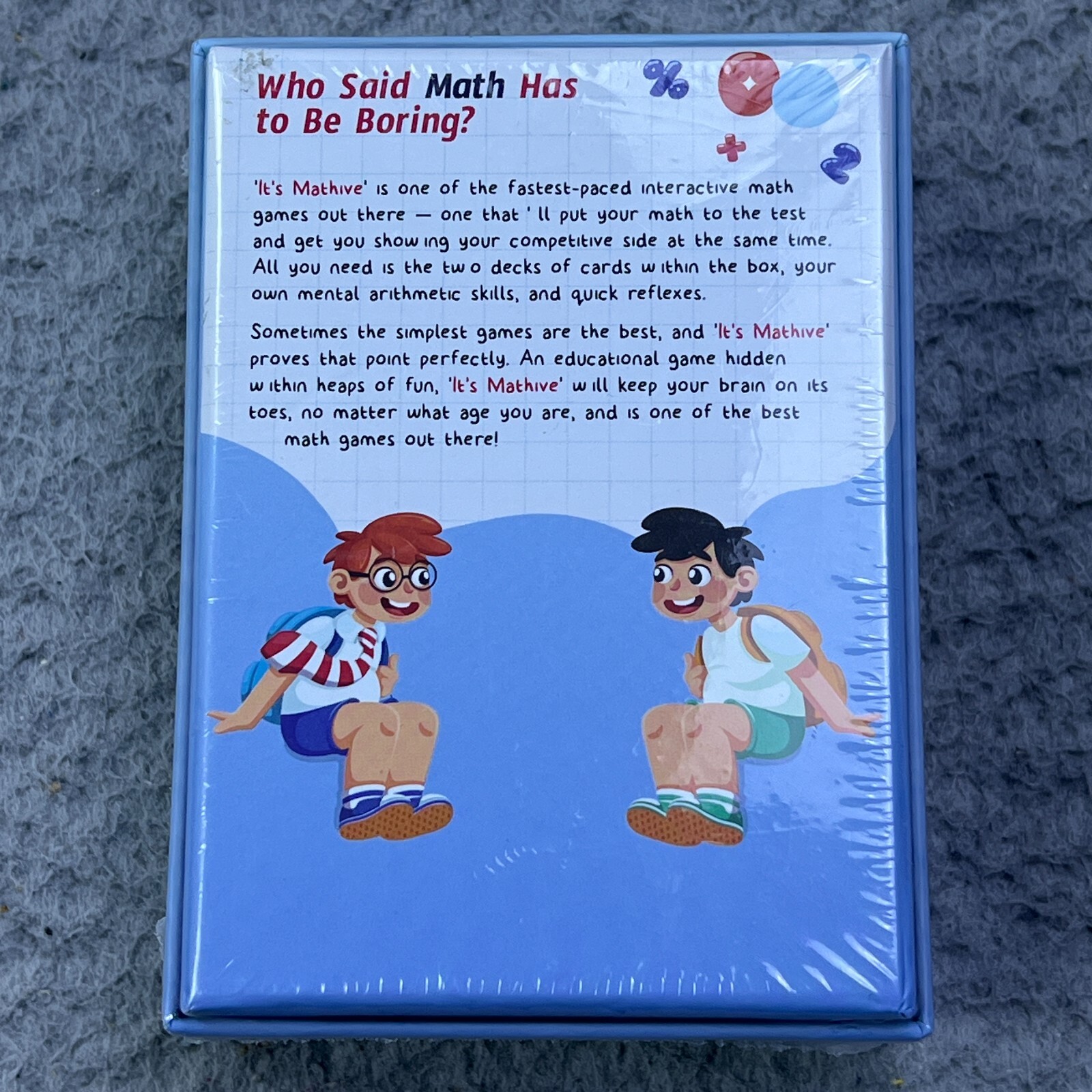It’s Mathive Card Game for Kids teens Interactive Math Learning Game Box Set