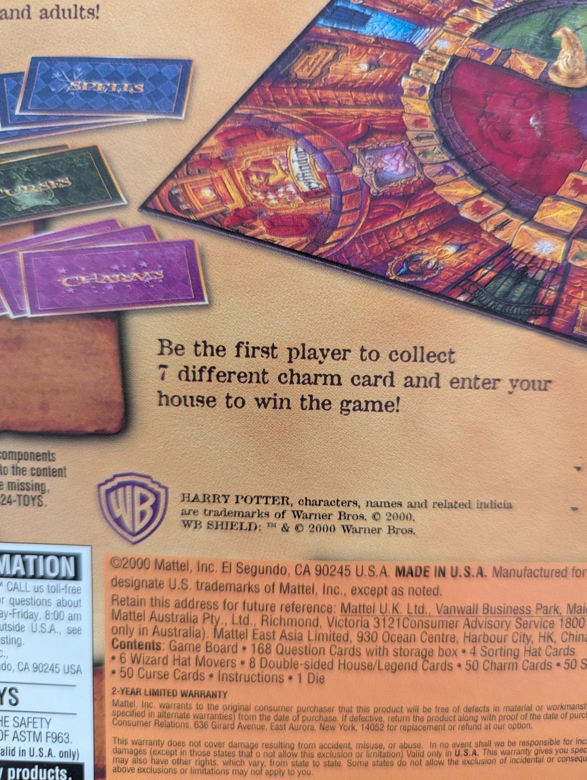 HARRY POTTER and the SORCERER’S STONE TRIVIA GAME 100% COMPLETE 2000 VINTAGE