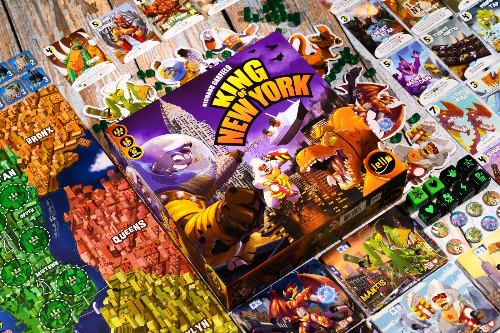 King of New York Board Game – 6 Monsters, Fast-Paced Strategy for 2-6 Players