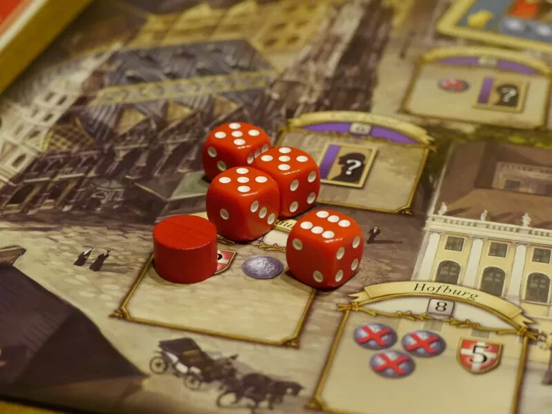 🎩🎲NIS VIENNA – OOP dice worker placement strategy Board Game 🎲🎩