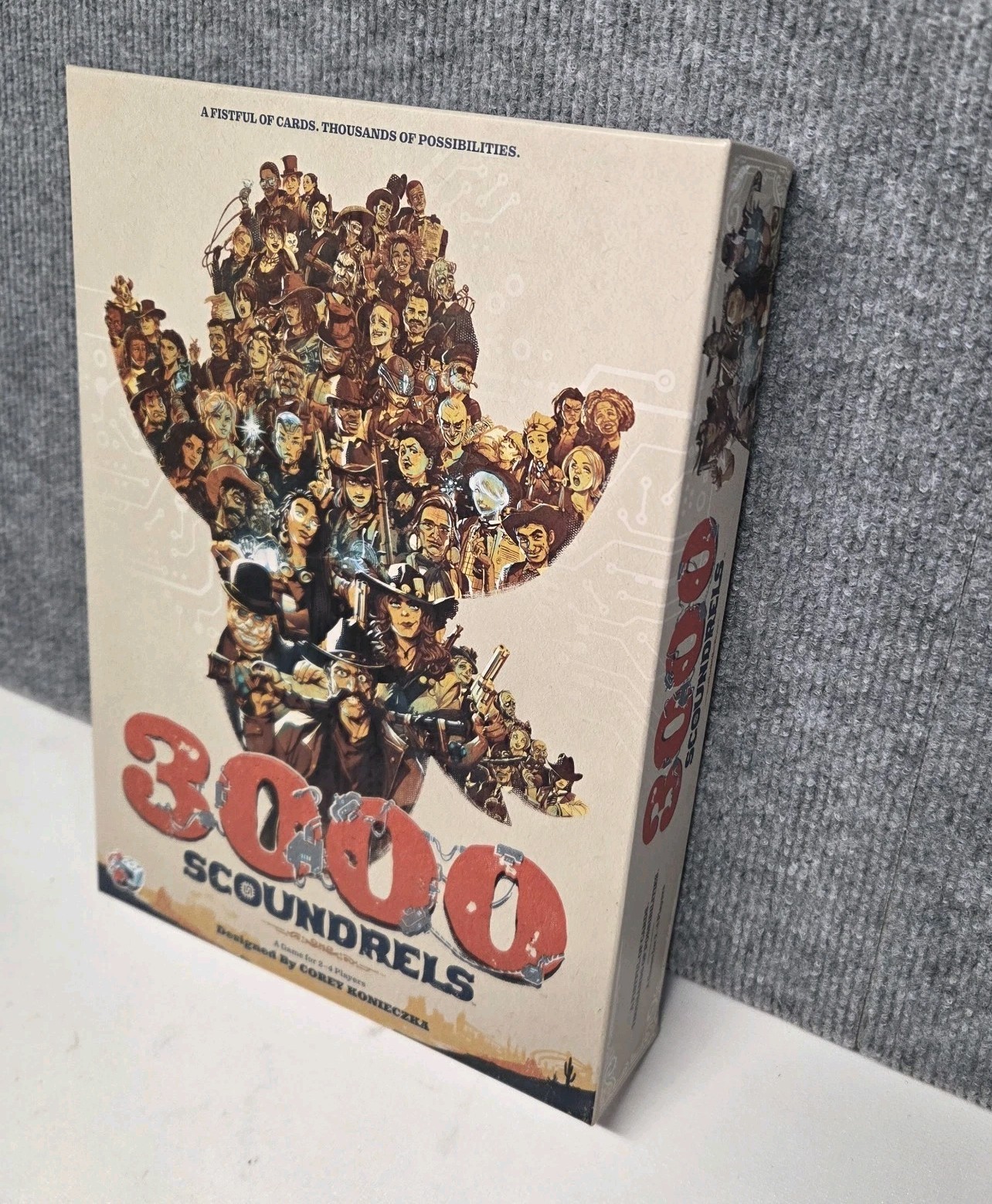 3000 Scoundrels Board Game – Wild West Strategy Game for 2-4 Players, Ages 12+