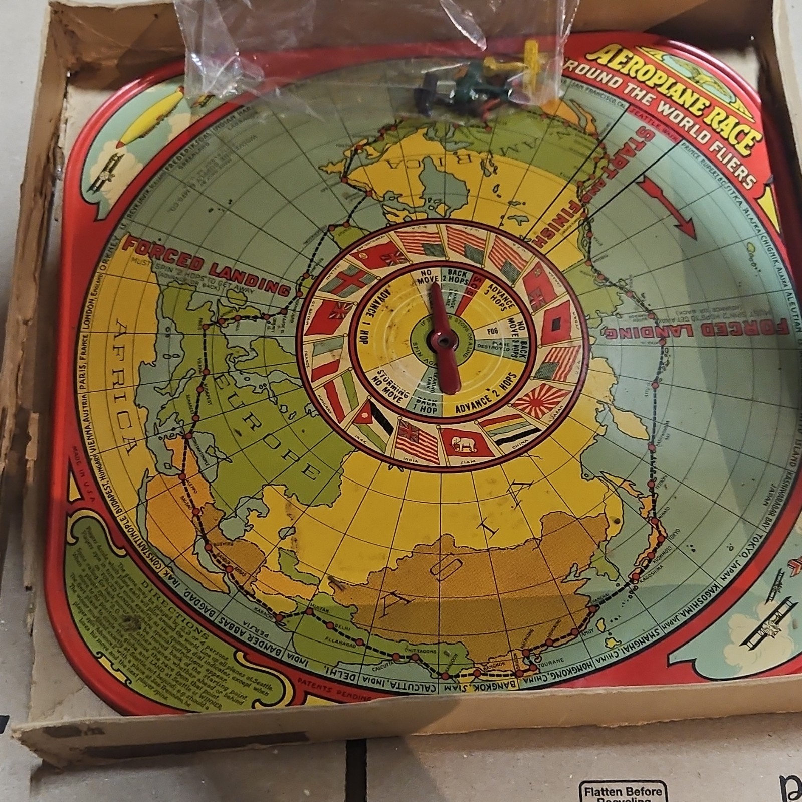 Wolverine Junior Round The World Fliers Aeroplane Race Aviation Toy