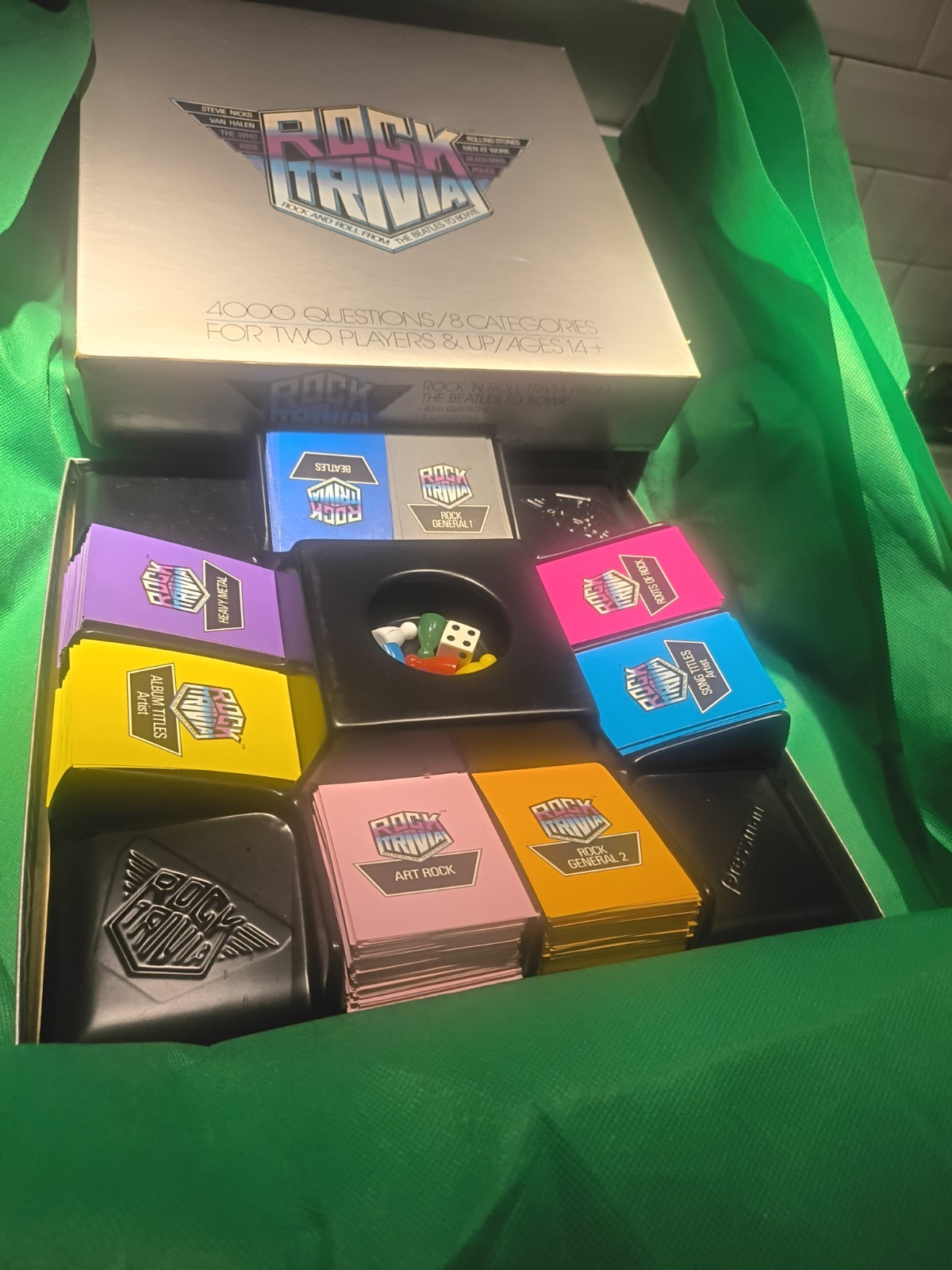 Vtg Rock Trivia Board Game Pressman 1984 Rock And Roll From The Beatles COMPLETE