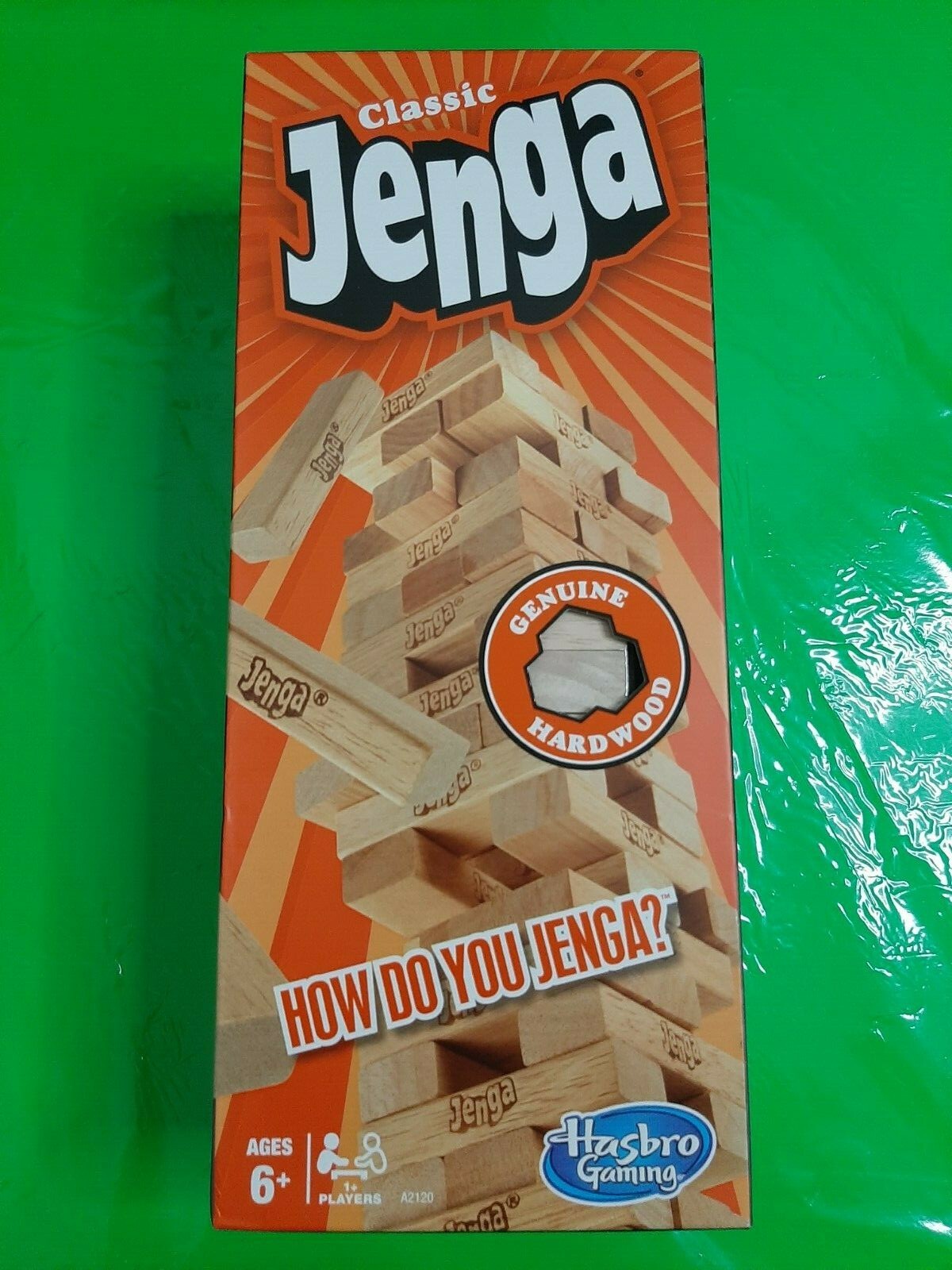 HASBRO CLASSIC JENGA GAME ONE SIZE MULTI BRAND NEW FUN FOR FRIENDS AND FAMILyVGT