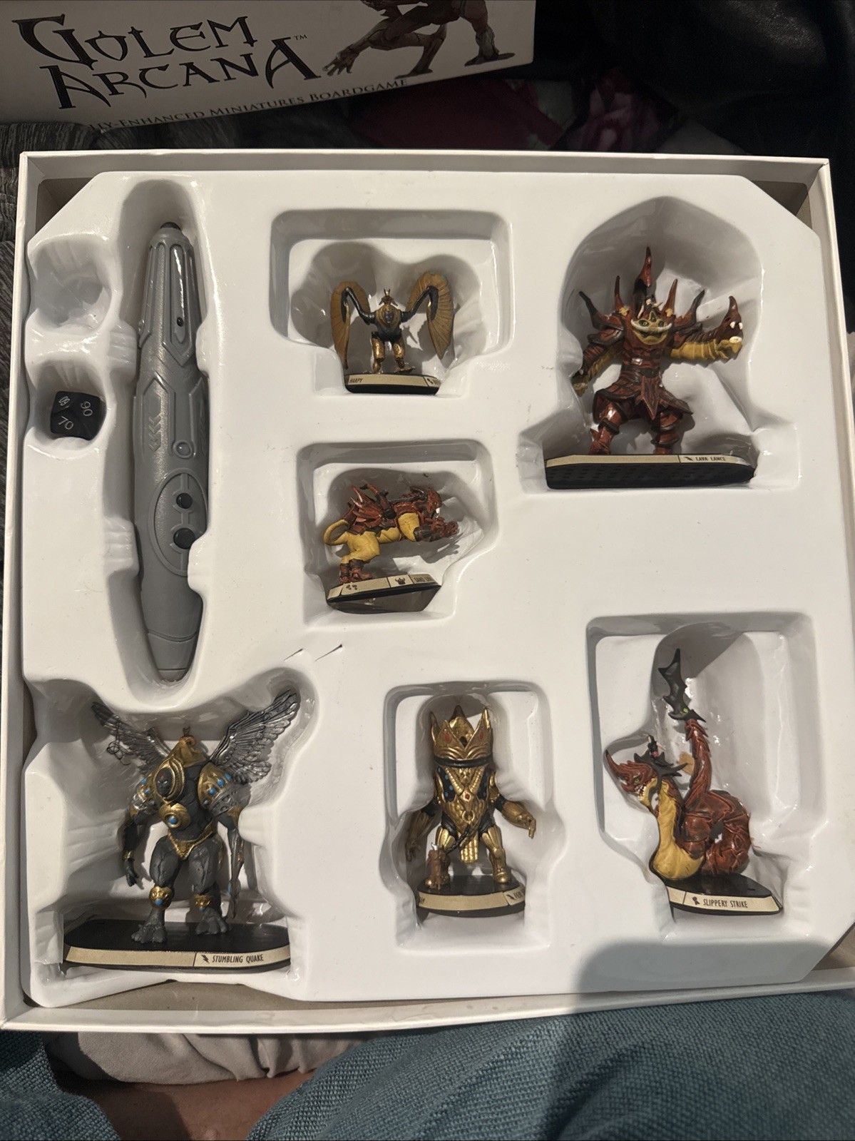 Golem Arcana Base Game Set Miniatures Box Broken Game Good!
