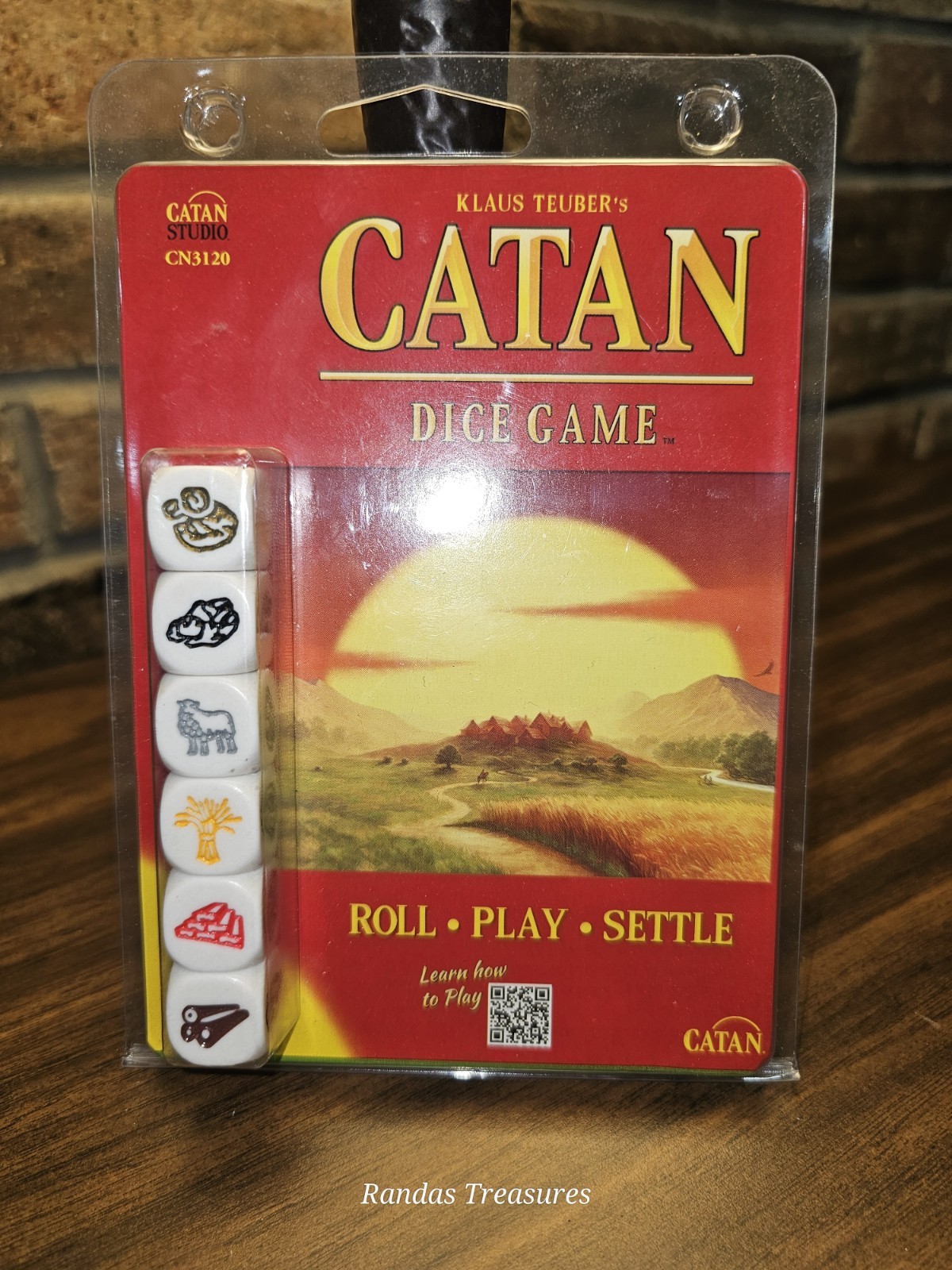 Klaus Teuber’s Catan Dice Game Roll, Play, Settle 2018 CN3120 Factory Sealed