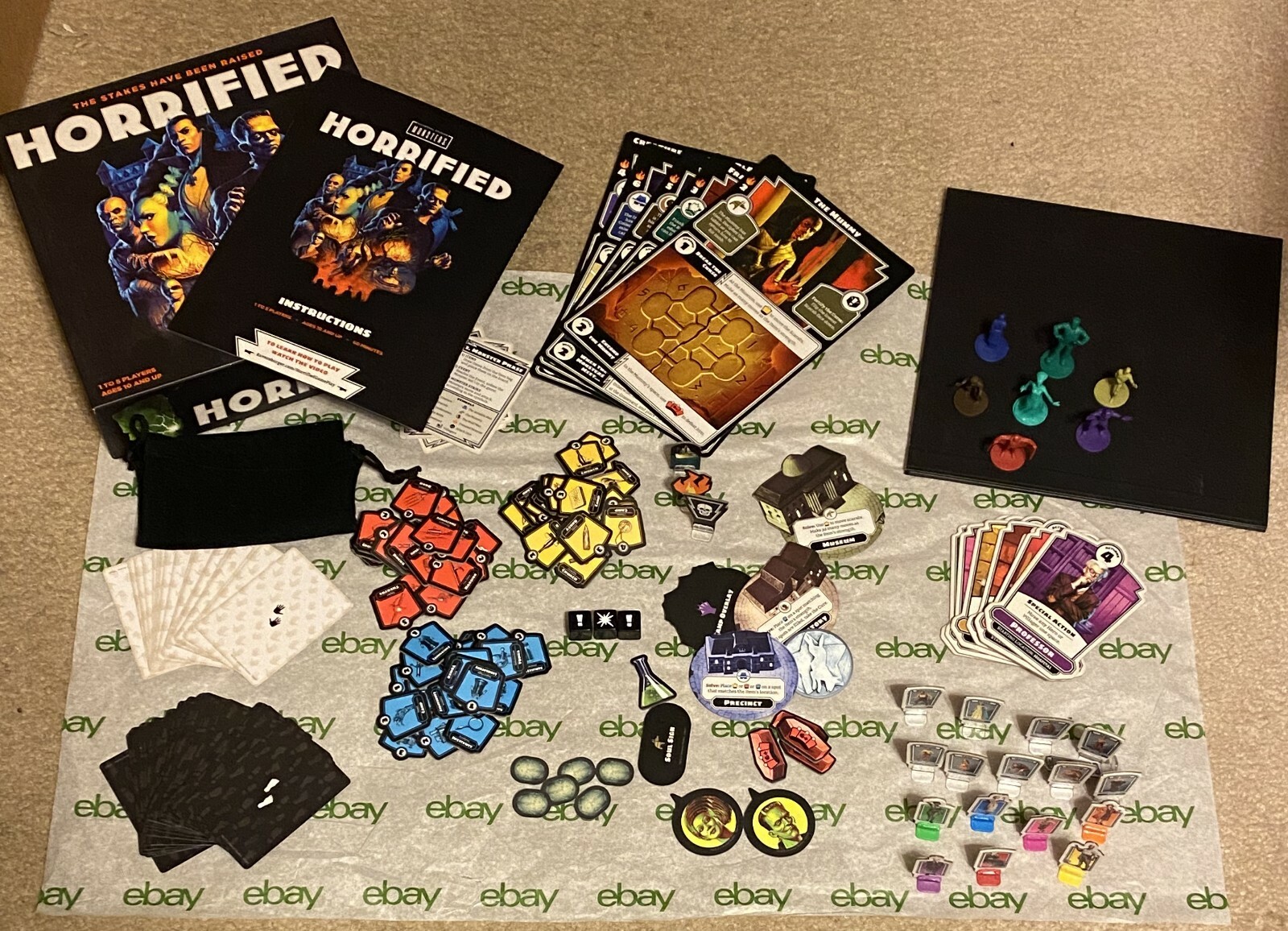 Universal Monsters Horrified Board Game Complete with Instructions