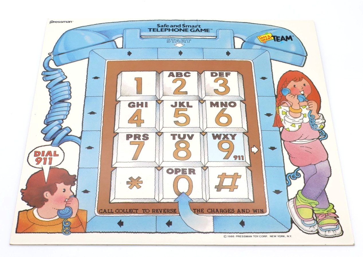 1986 Vintage Pressman 4 Safe & Smart Safety Games