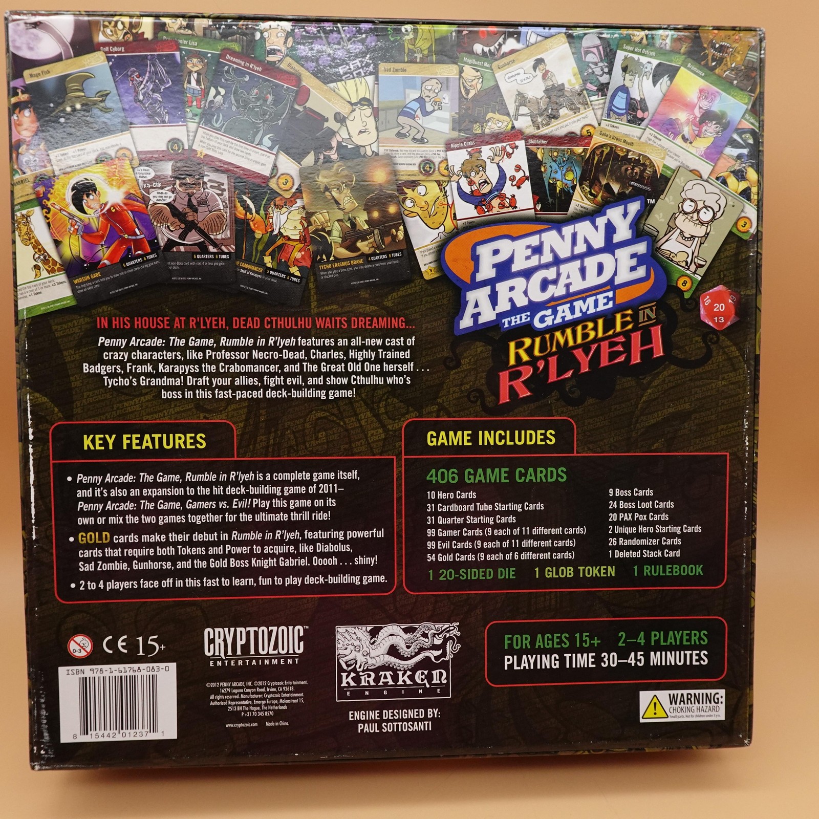 Cryptozoic Entertainment Penny Arcade Rumble In R’lyeh Deckbuilder Board Game