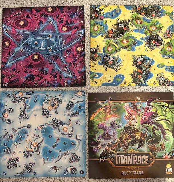 Titan Race COMPLETE OPEN BOX board game by Fun Forge