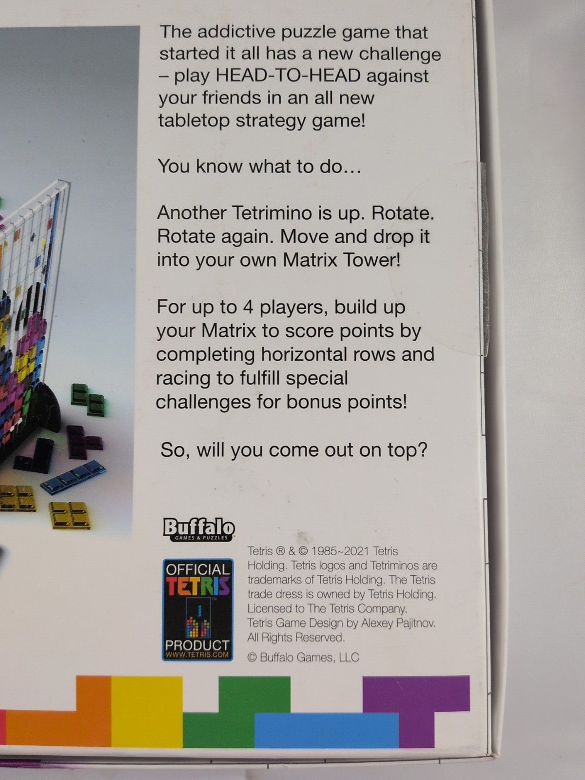 Tetris Head-To-Head Multiplayer Strategy Game 2-4 Players-Classic Game Complete