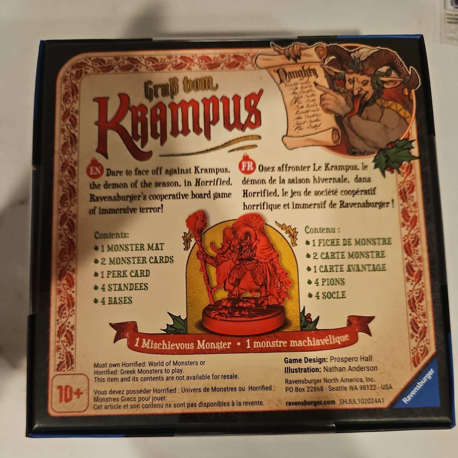 Horrified Board Game – Krampus Expansion Promo New Sealed Rare Ravensburger