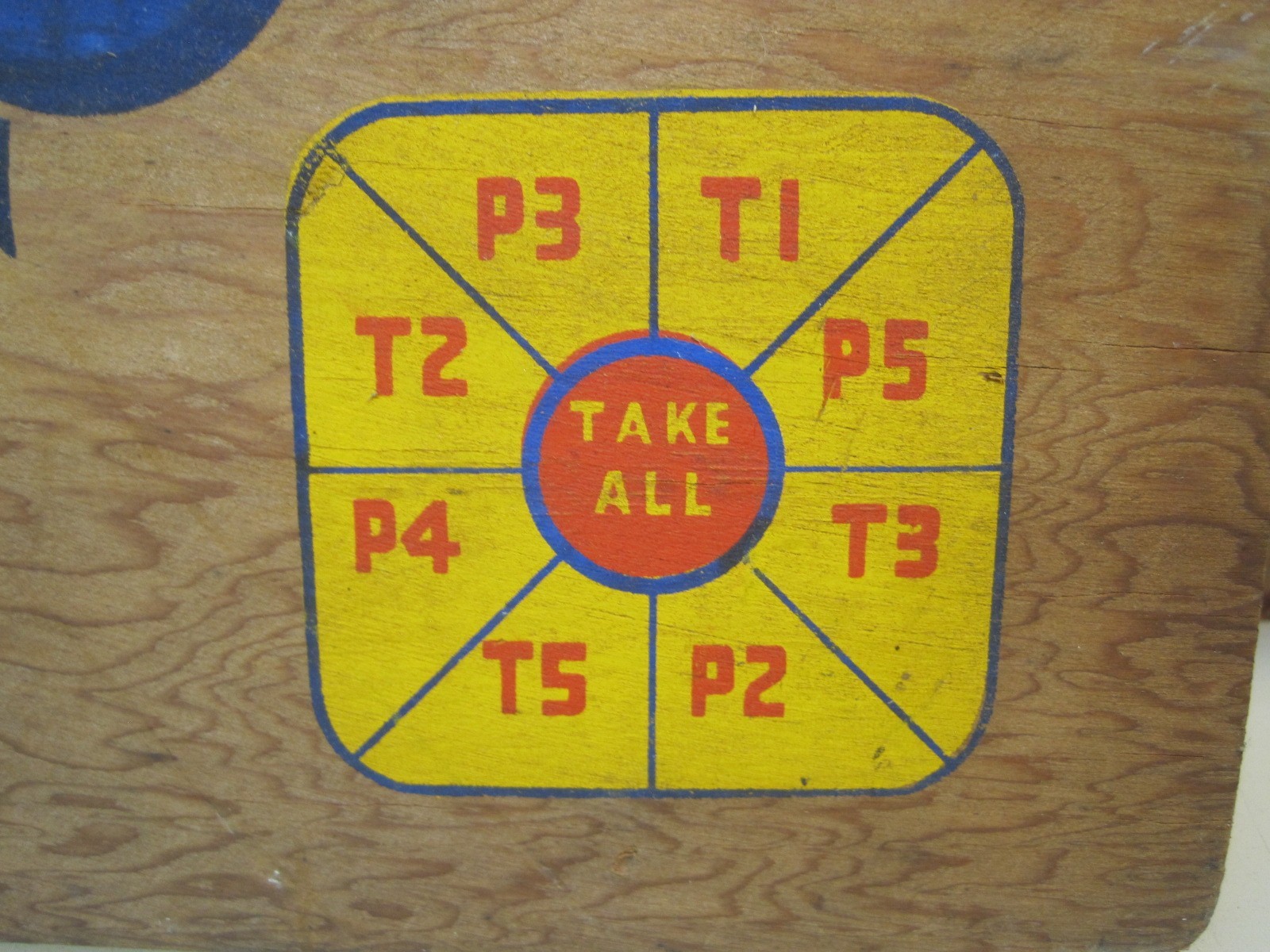 Vintage Wooden Dart Board 2 Sided Multiple Games – Gambling B8495
