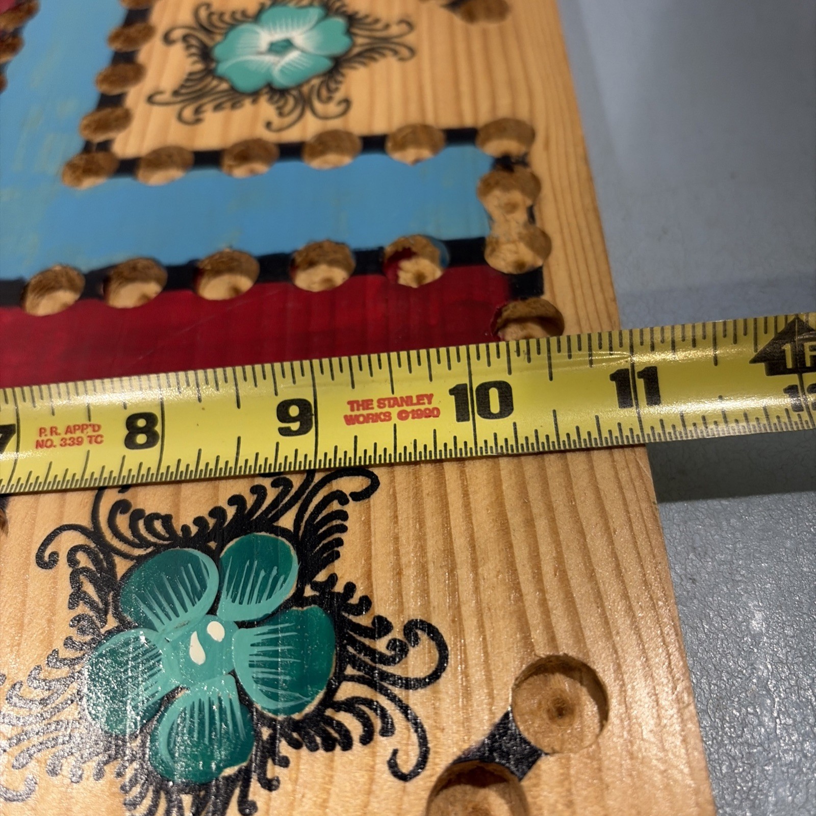 Handmade, Hand Painted Mexican Wooden Family Board Game Liri Board Game