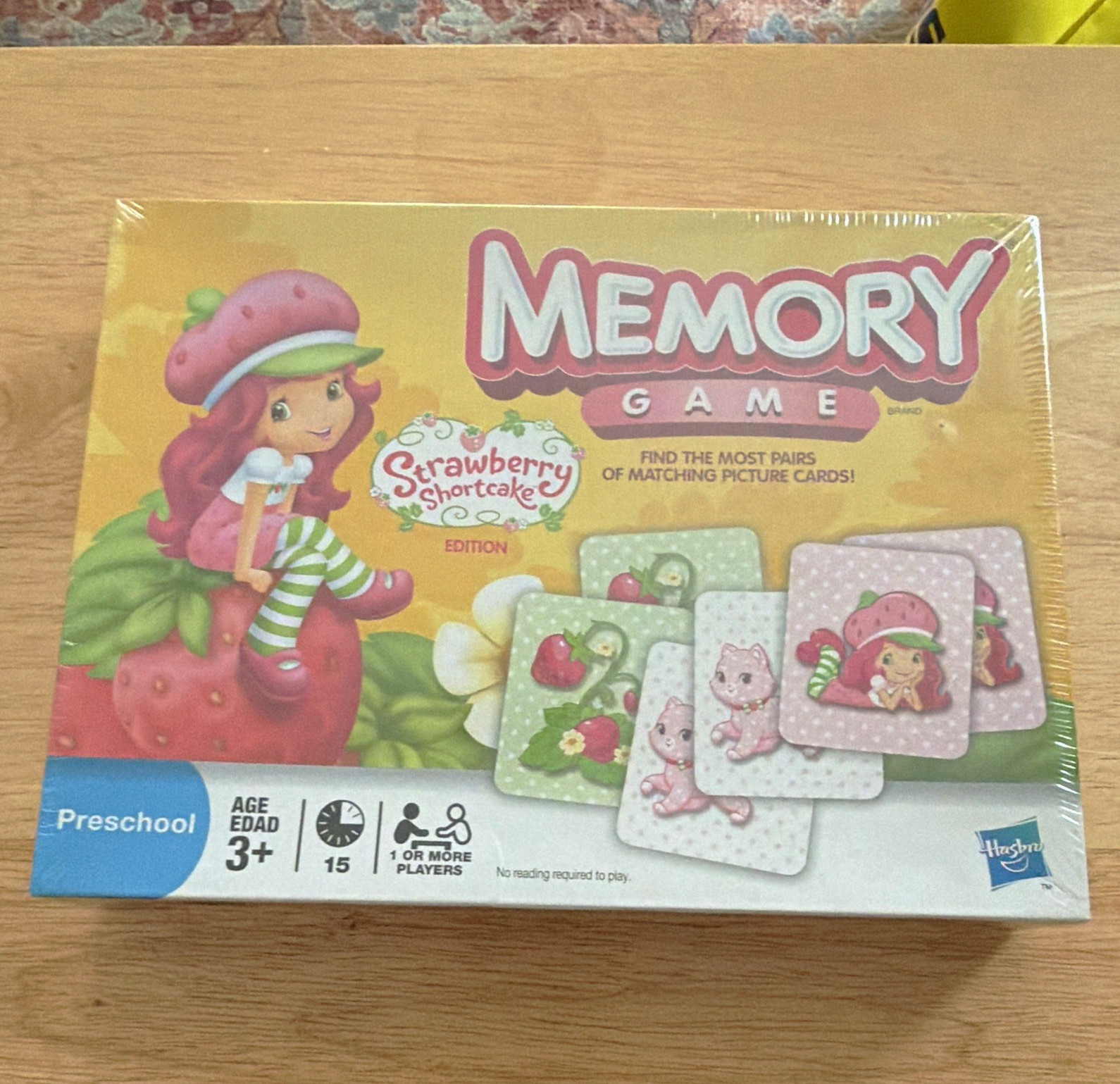 Hasbro Memory Game Strawberry Shortcake Edition Complete Game, 3+ No Reading