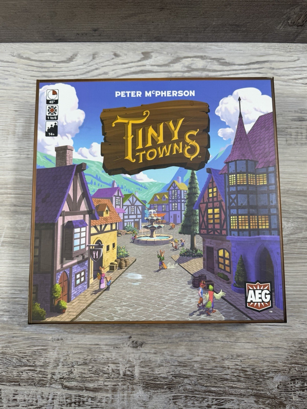 Tiny Towns Board Game – AEG Peter McPherson 2019 100% Complete