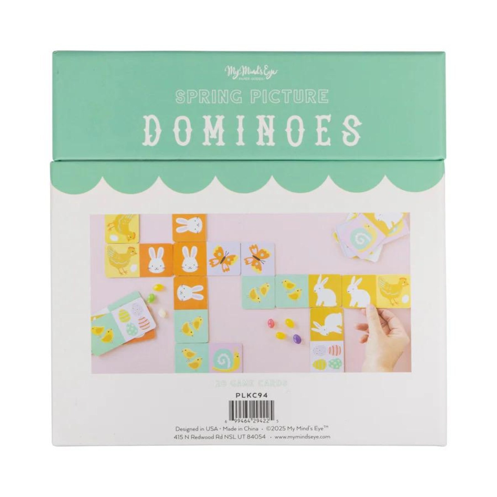 My Mind’s Eye Spring Picture Dominoes Easter 28 Cardboard Cards Brand New in Box