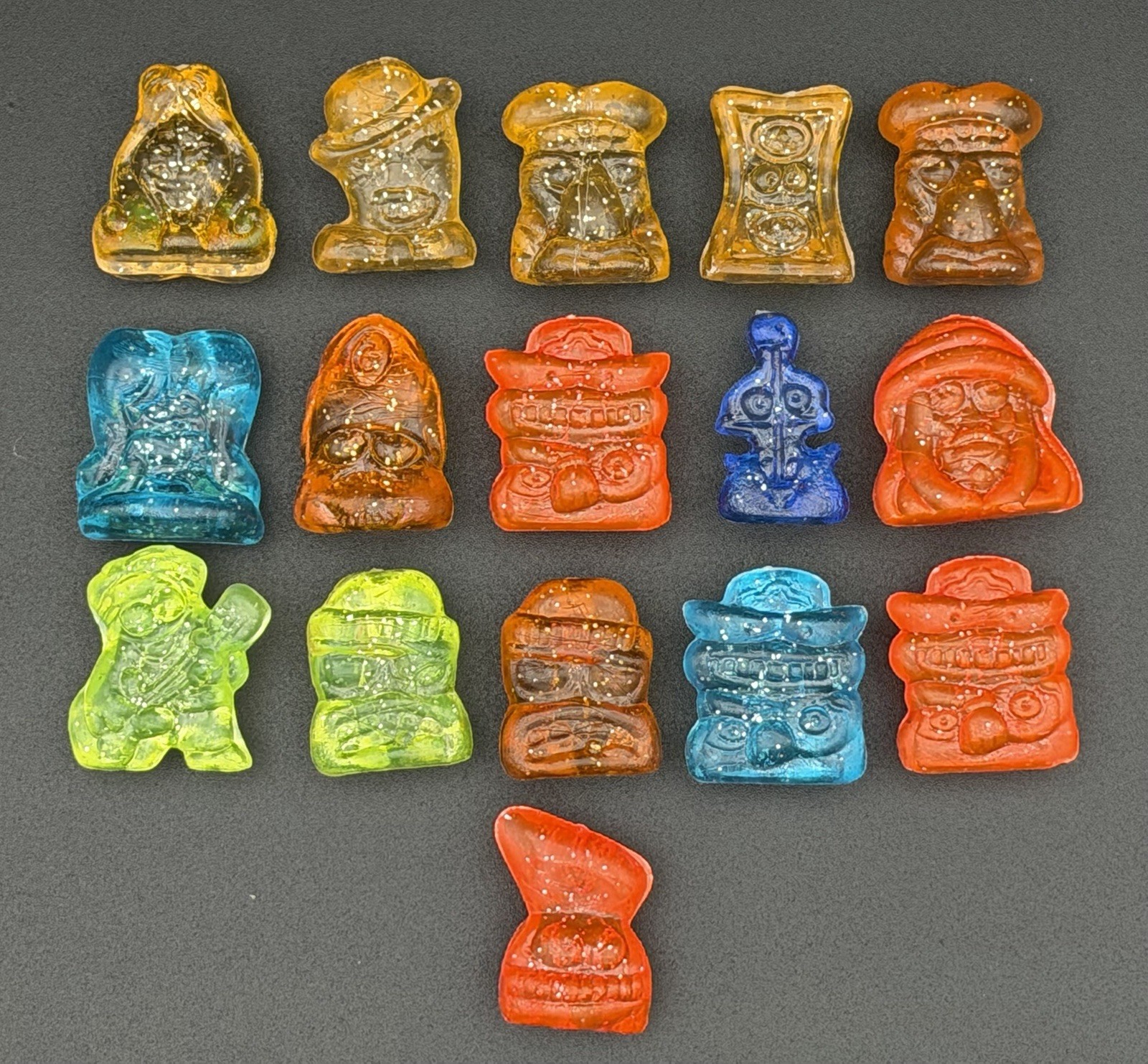 16 Geloucos Roqueiros Coca-Cola Brazil DAMAGED Rare Figures Like Crazy Bones