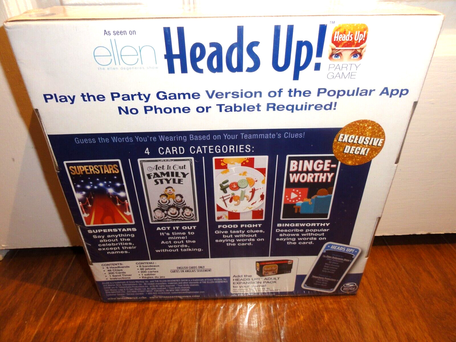 Heads Up Party Game – As seen on Ellen – 3rd Edition – New – Sealed
