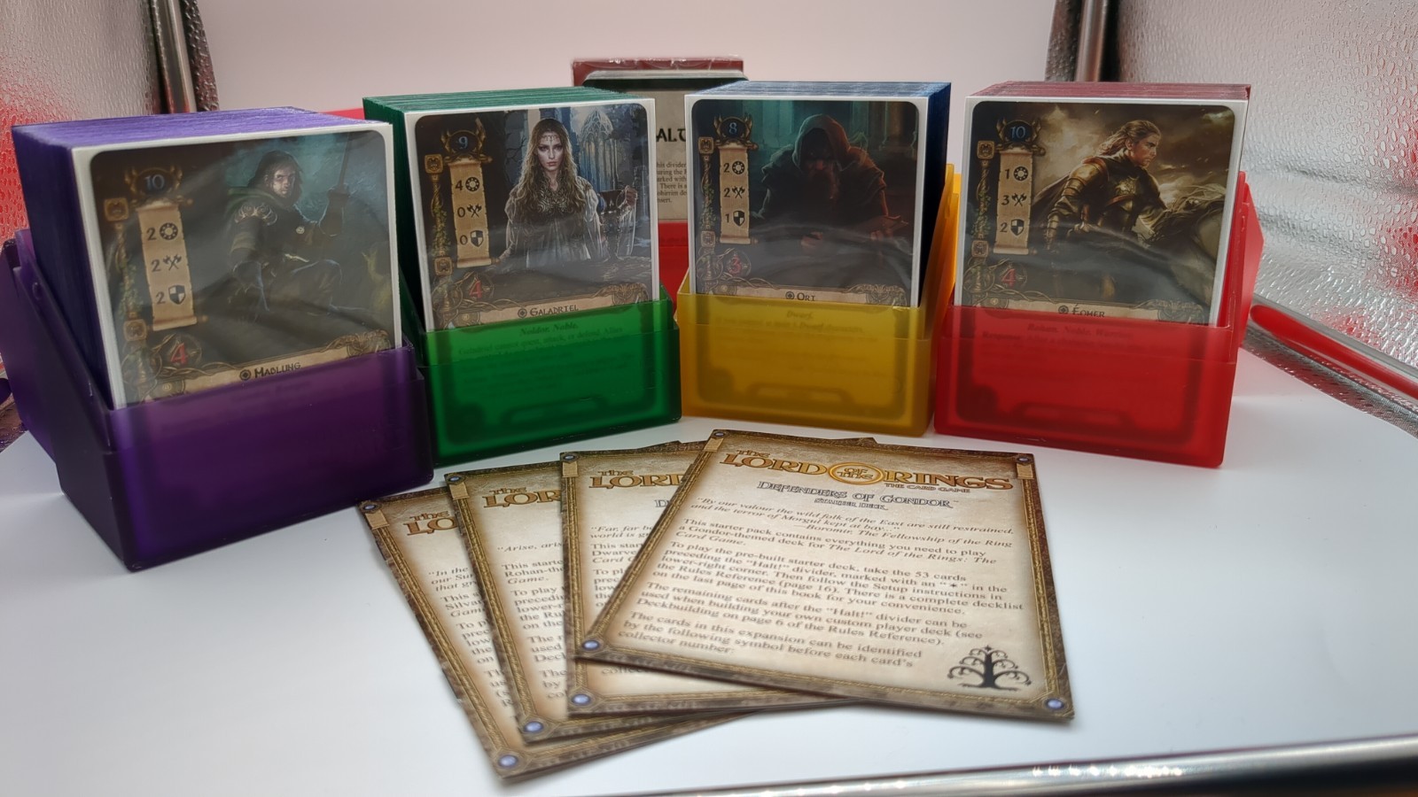 LOTR The Lord of the Rings The Card Game LCG FFG All Four Starter Decks Complete