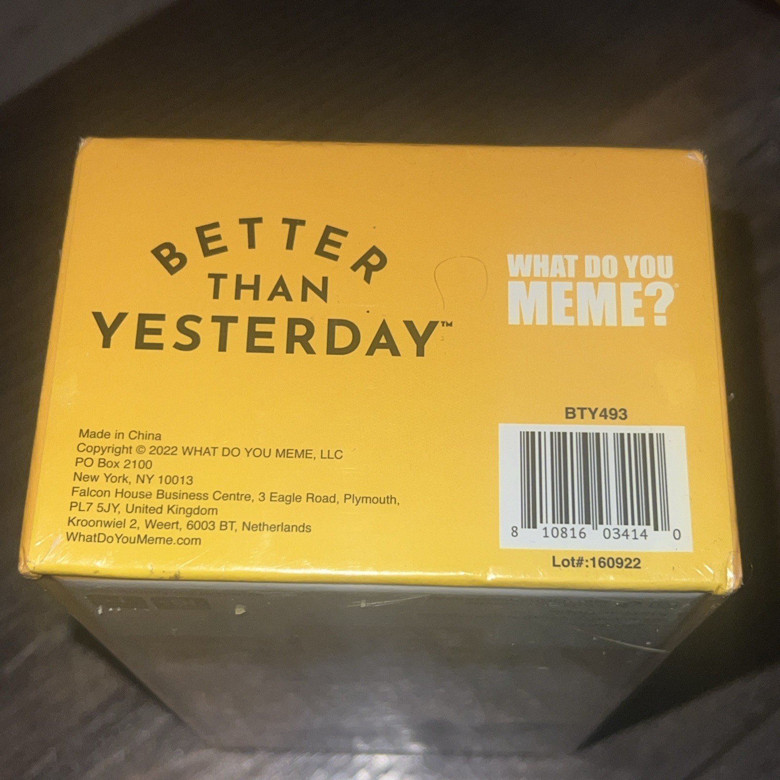 Better Than Yesterday 365 Daily Challenges Life Fullfilling Game NEW Sealed