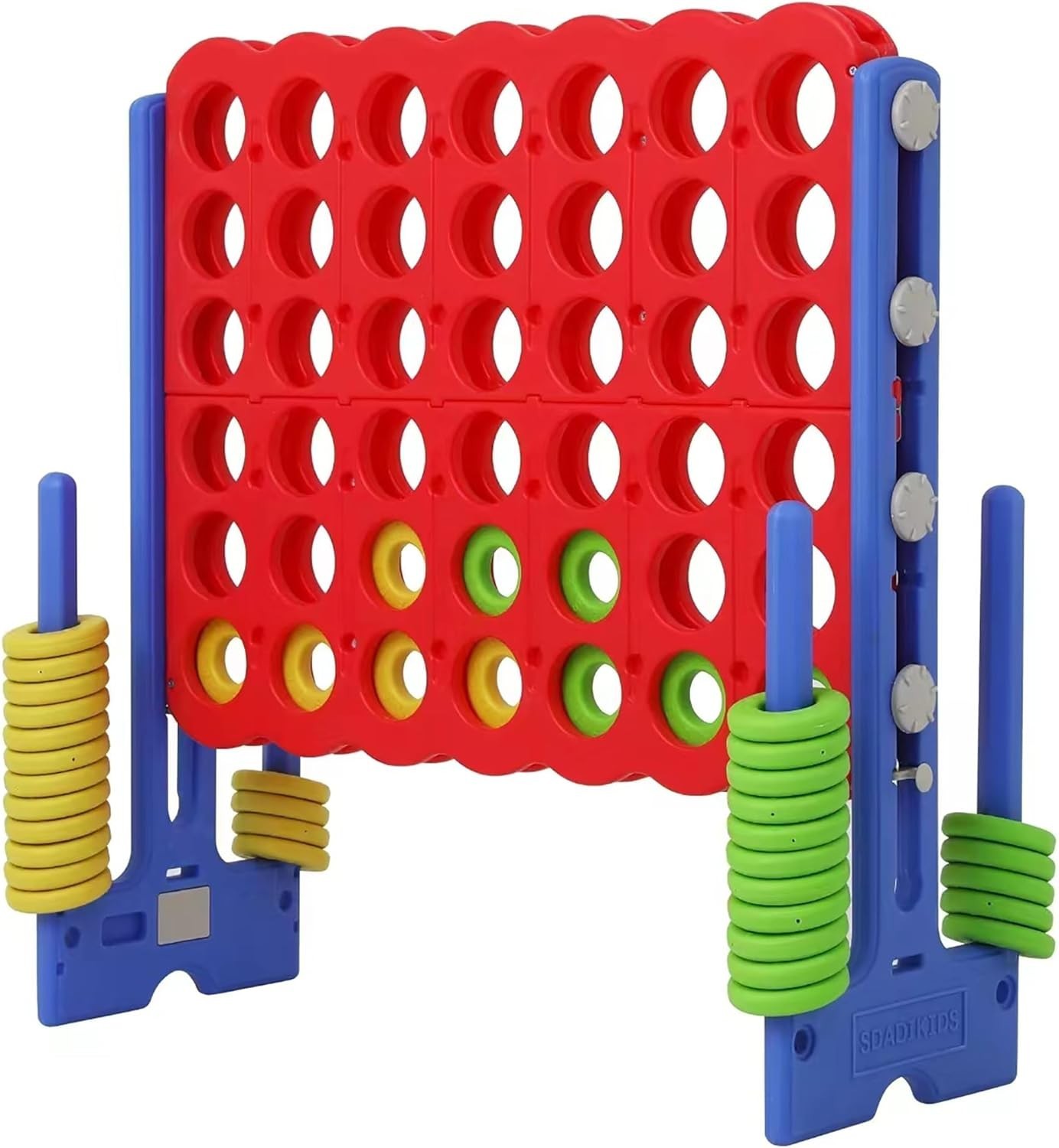 Patent Authorized Giant 4 Connect in a Row Game, Height Adjustable Jumbo Yard…