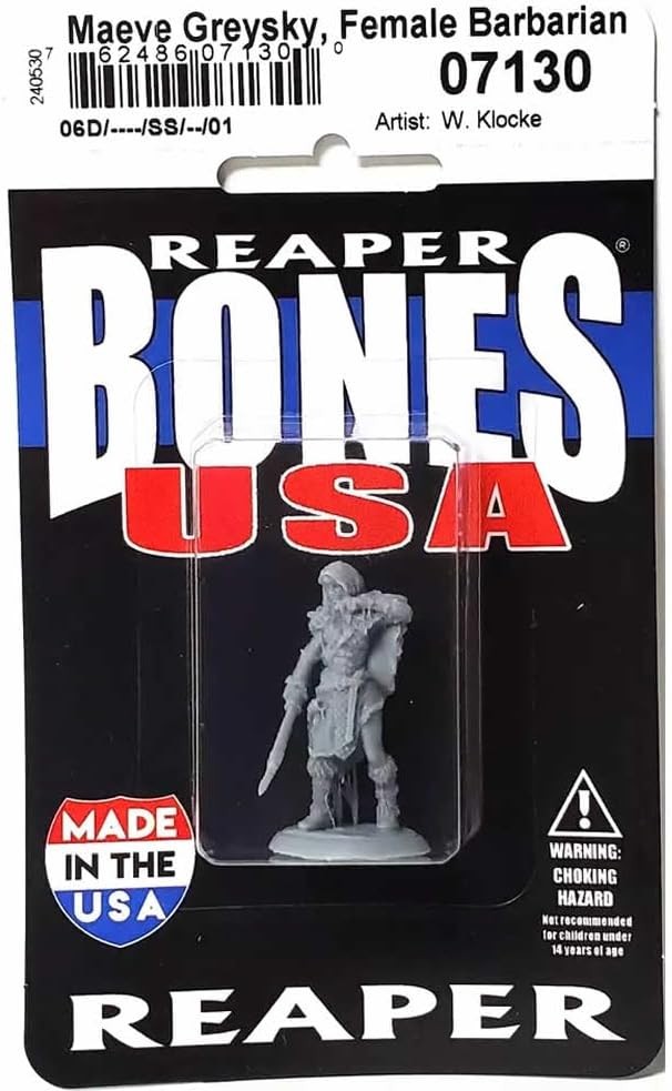 Maeve Greysky Female Barbarian Miniature 25mm Heroic Scale Figure Dungeon Dwelle