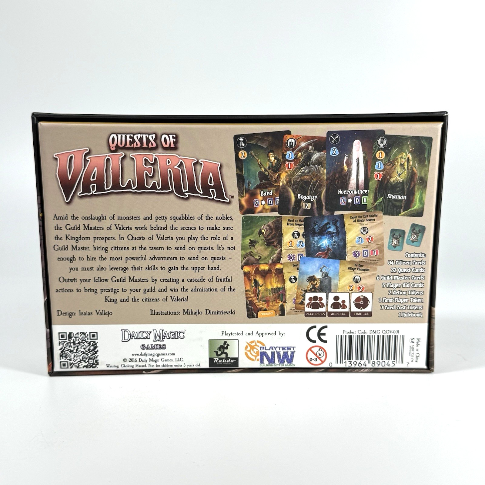 Quests of Valeria Board Game From Daily Magic