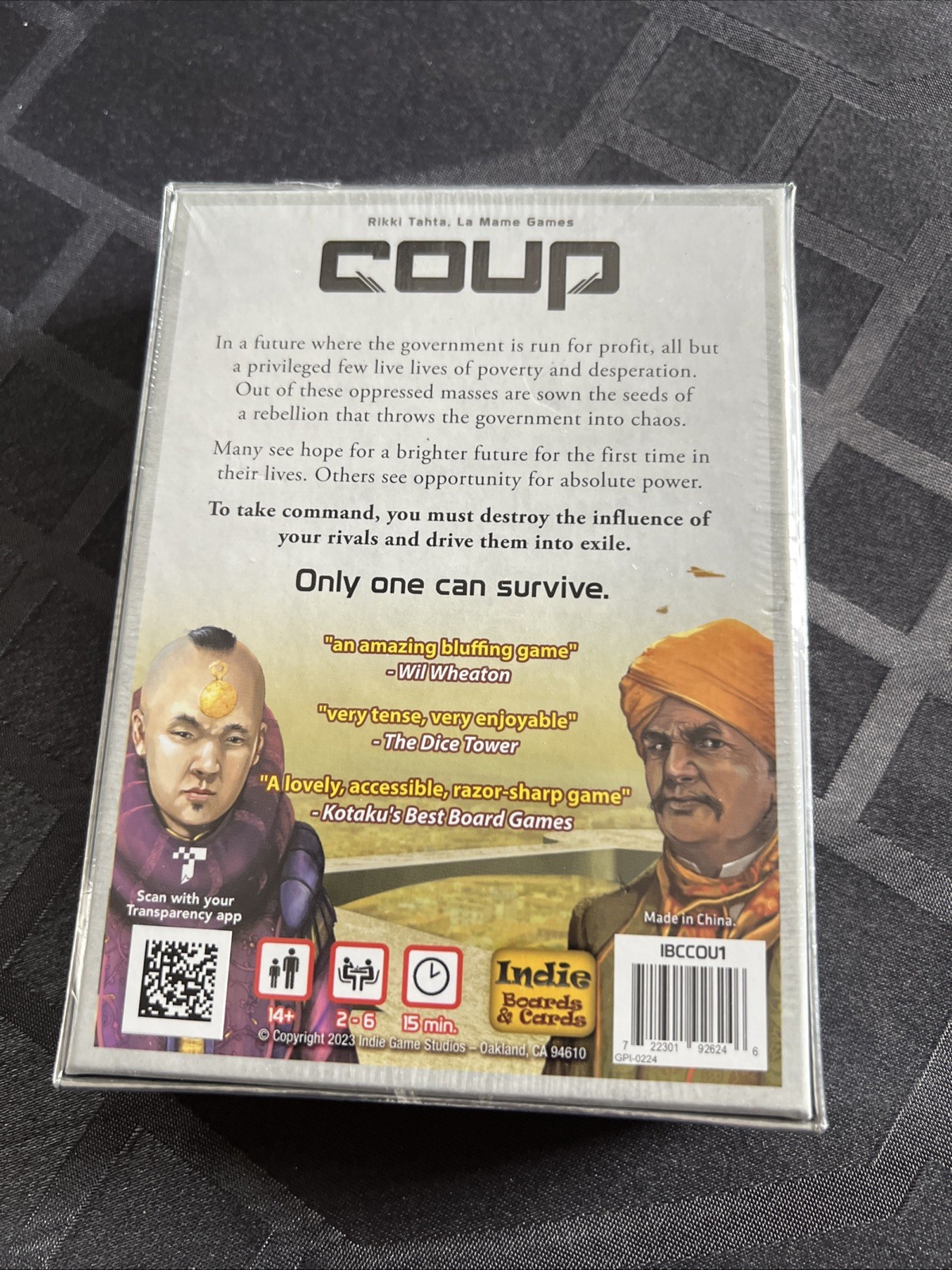 Indie Boards and Cards Coup The Dystopian Universe Card Game – COU1IBC