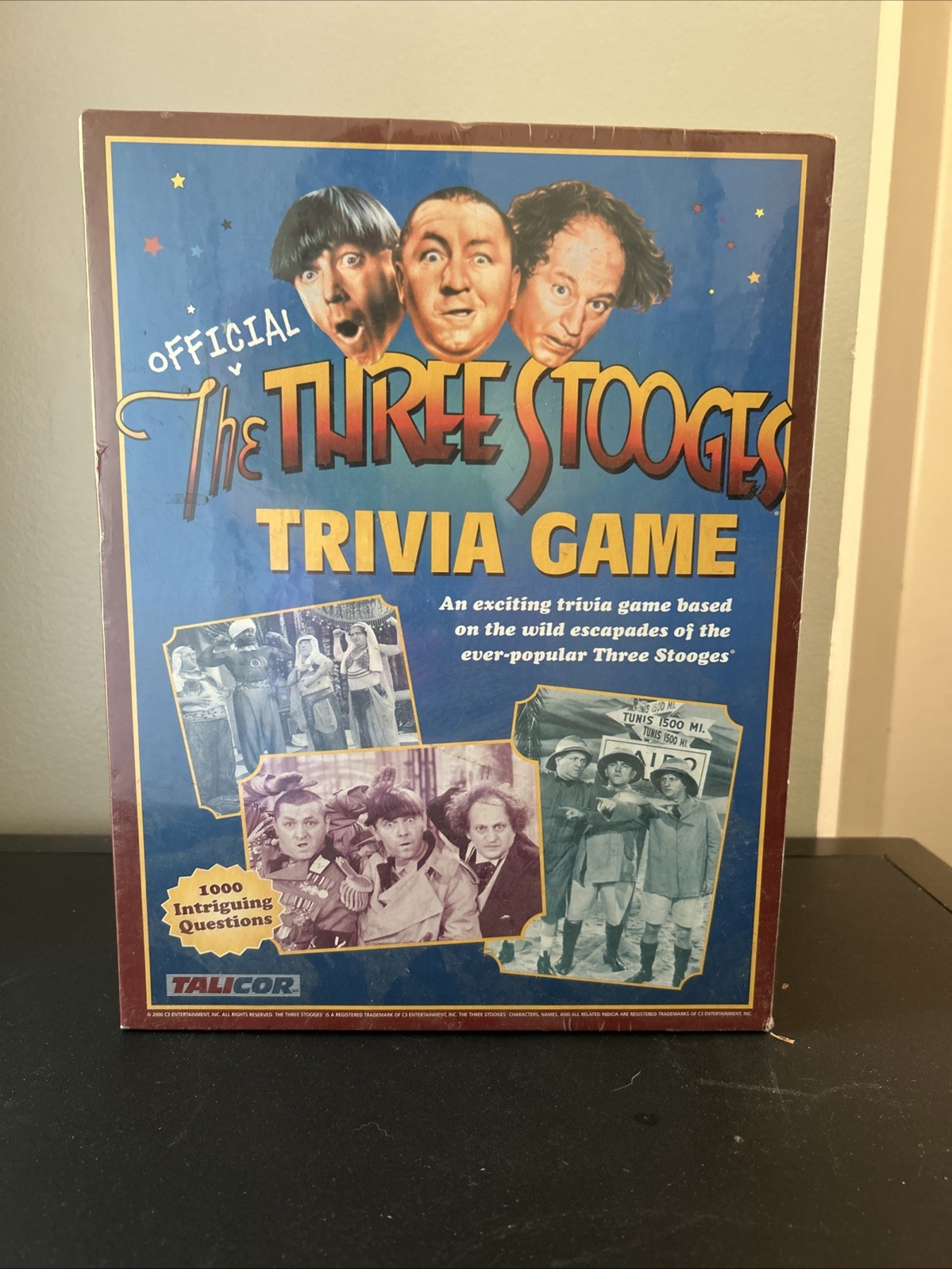 The Official Three Stooges Trivia Game Sealed In Plastic 2000 By Talicor