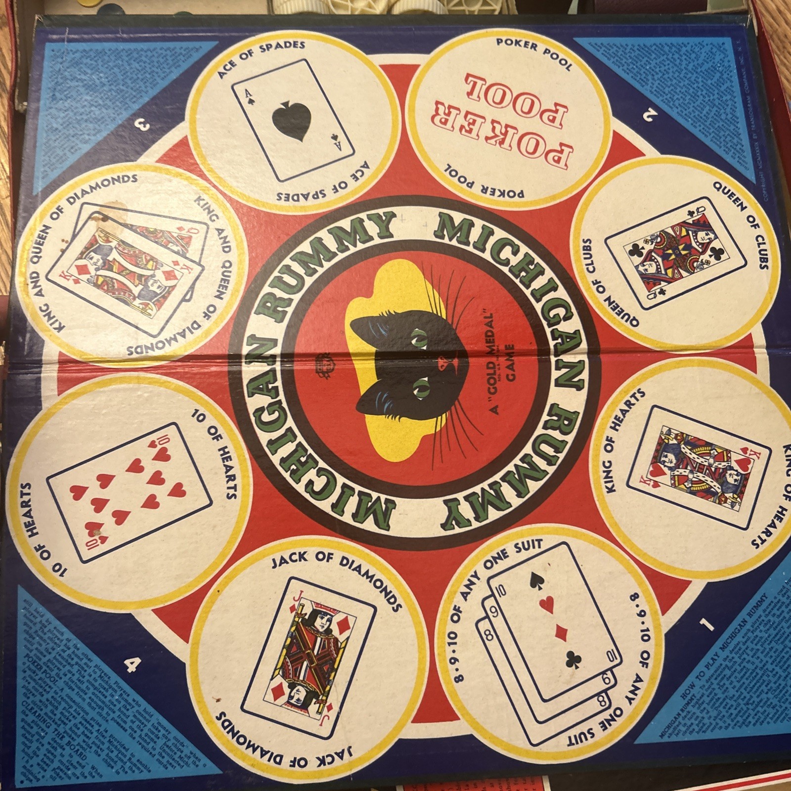 Vintage 1950 Golden Treasury of Games. Transogram No. 1210.