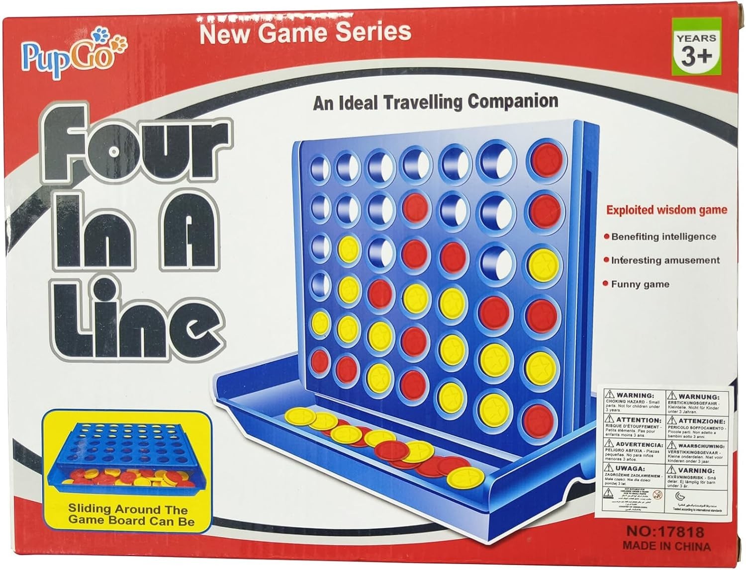 Big Size 4 in a Row Game Kids 3+ Family Indoor Outdoor Yard Camping Game