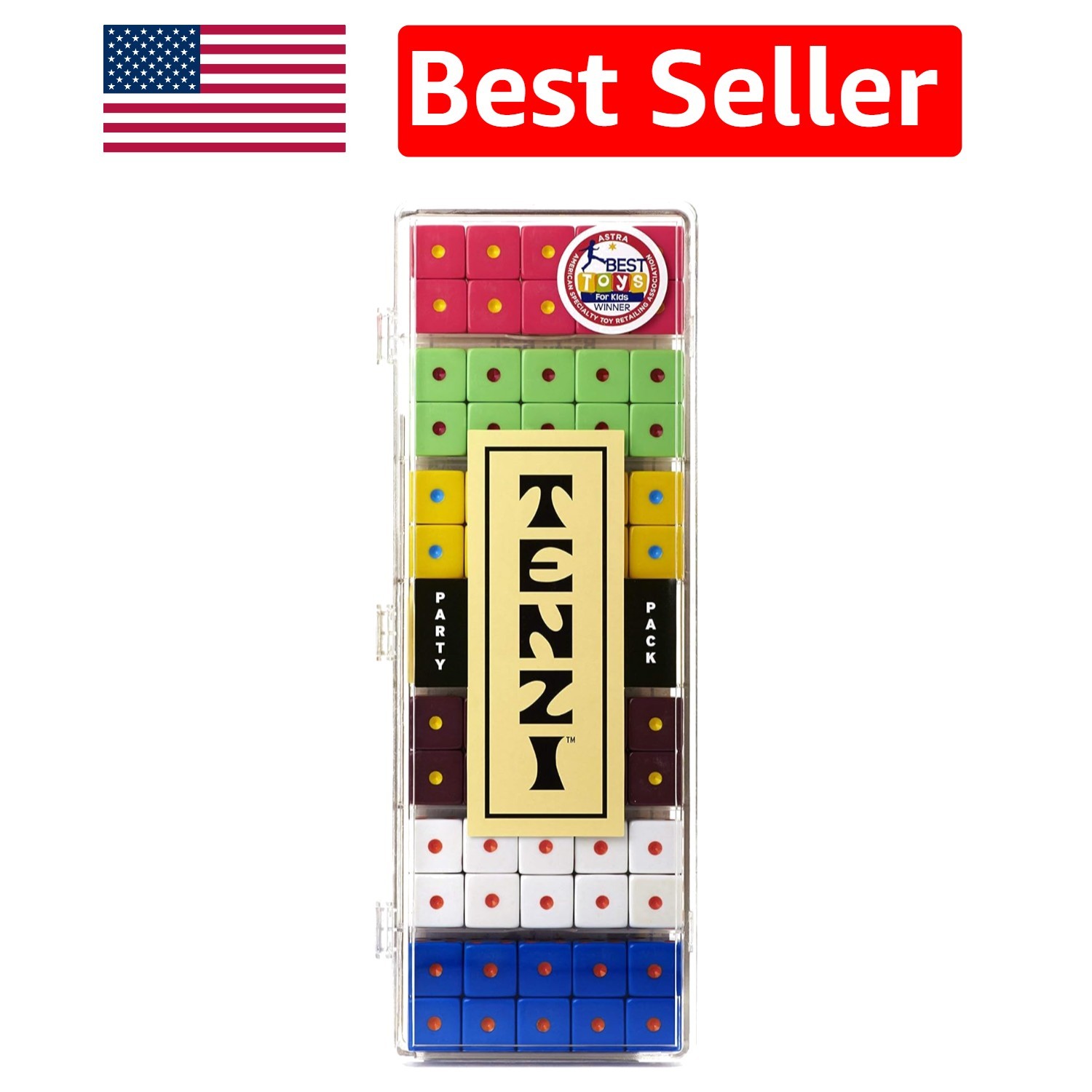 World’s Fastest Dice Game: Tenzi Party Pack for 2-6 Players, Colors May Vary
