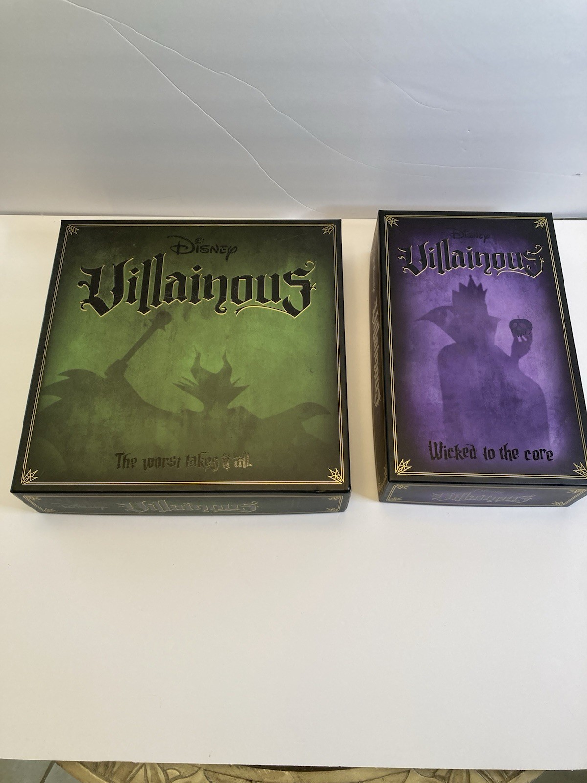 Disney Villainous The Worst Takes it All & Wicked to the Core LOT COMPLETE