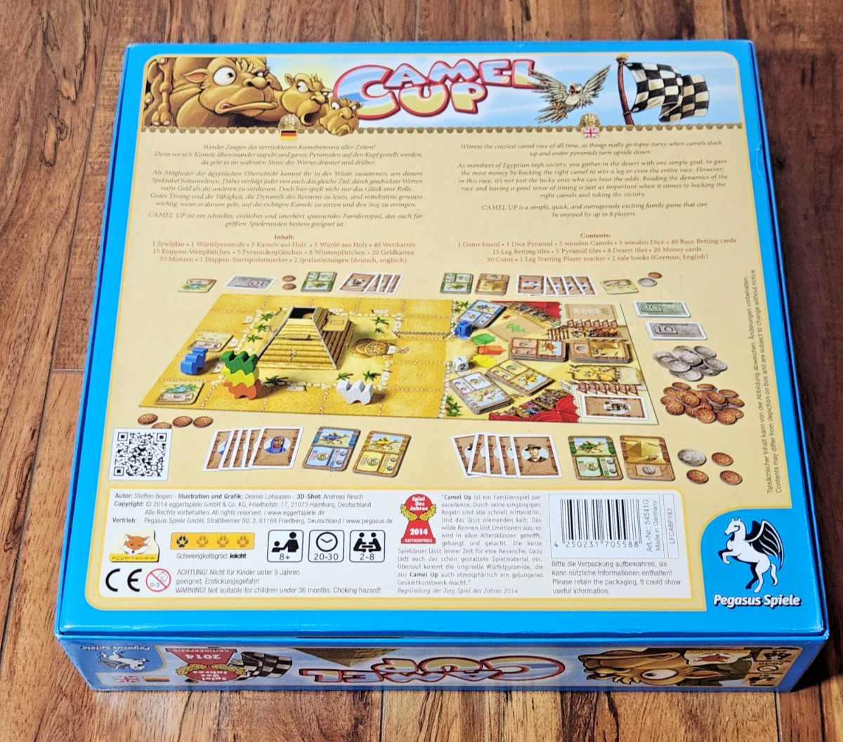 Camel Up Cup Board Game [Complete] Pegasus Games Stephen Bogen