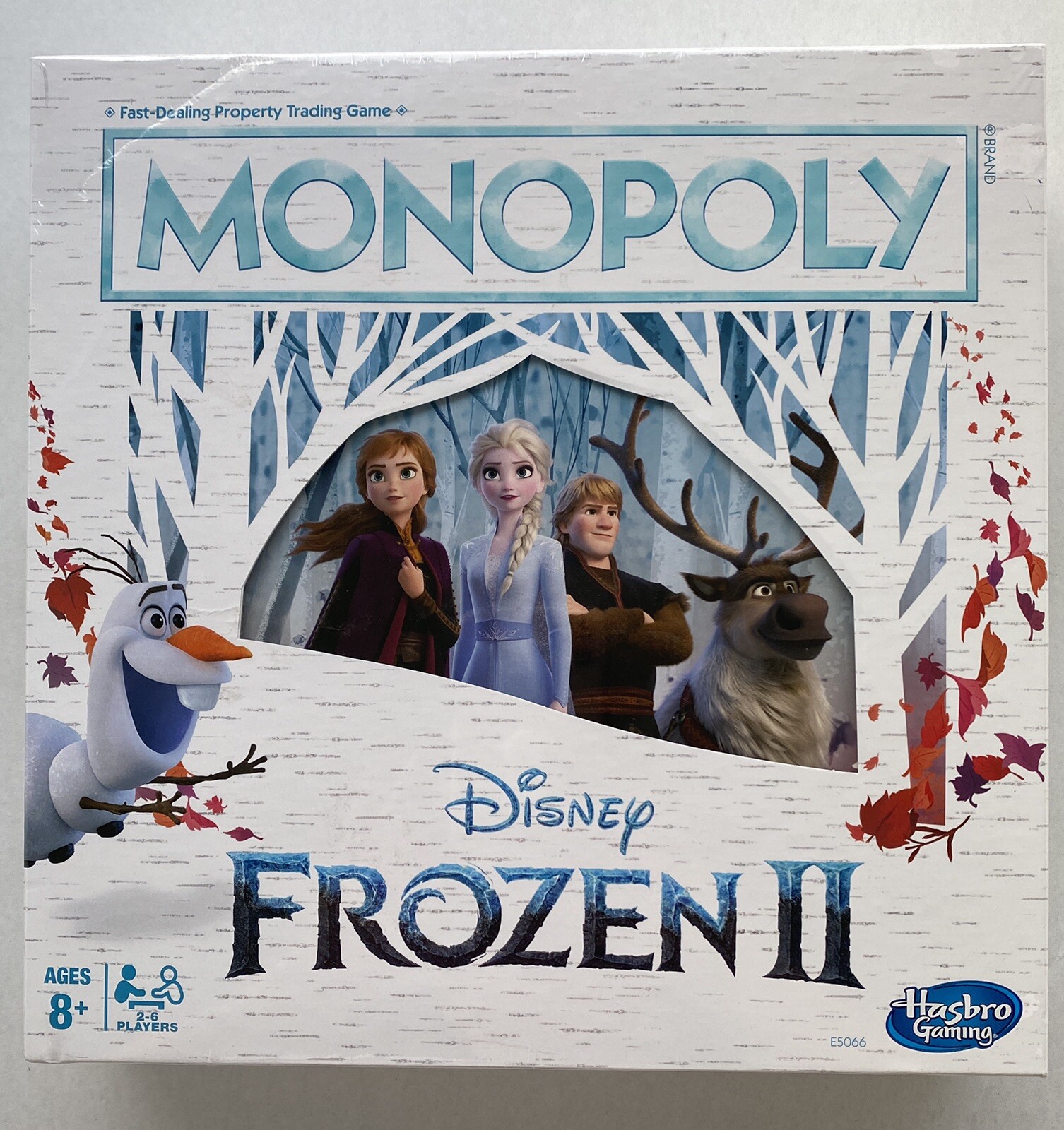 Monopoly Disney Frozen 2 Edition Board Game Ages 8+ Elsa Anna Olaf Gift