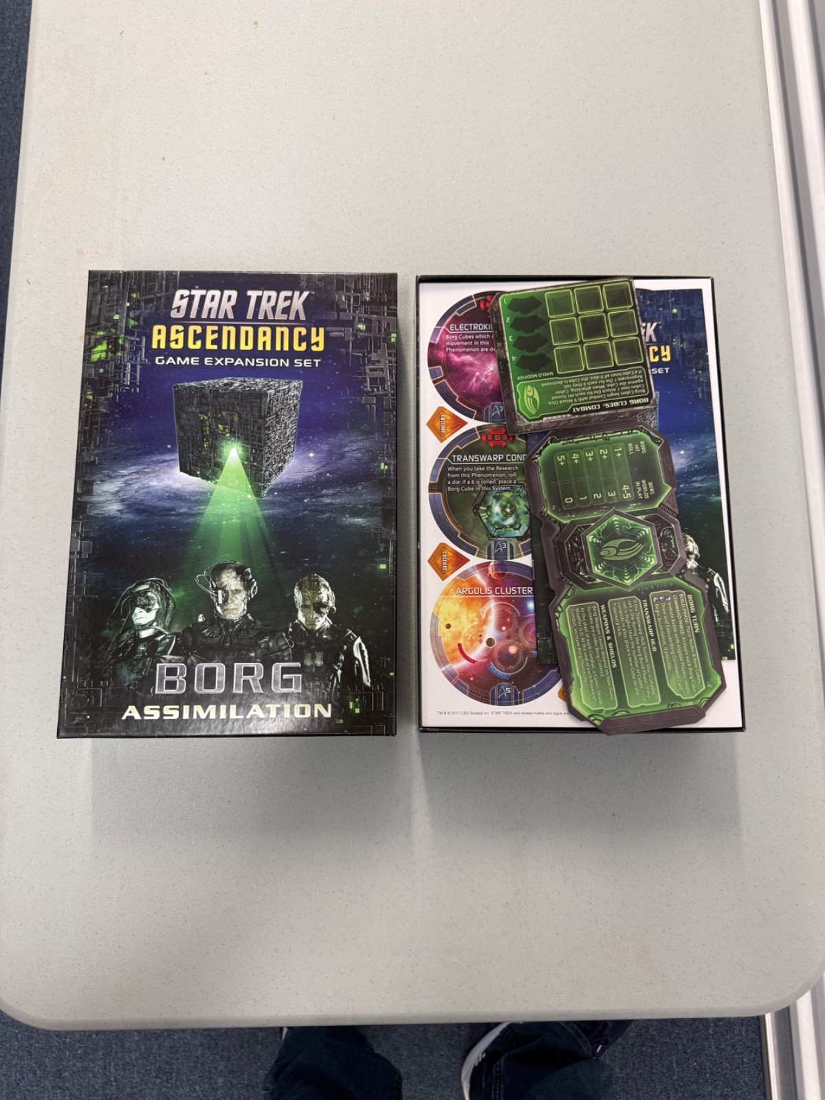Star Trek Ascendency COMPLETE open NEVER PLAYED but UNPUNCHED Gale Force Nine