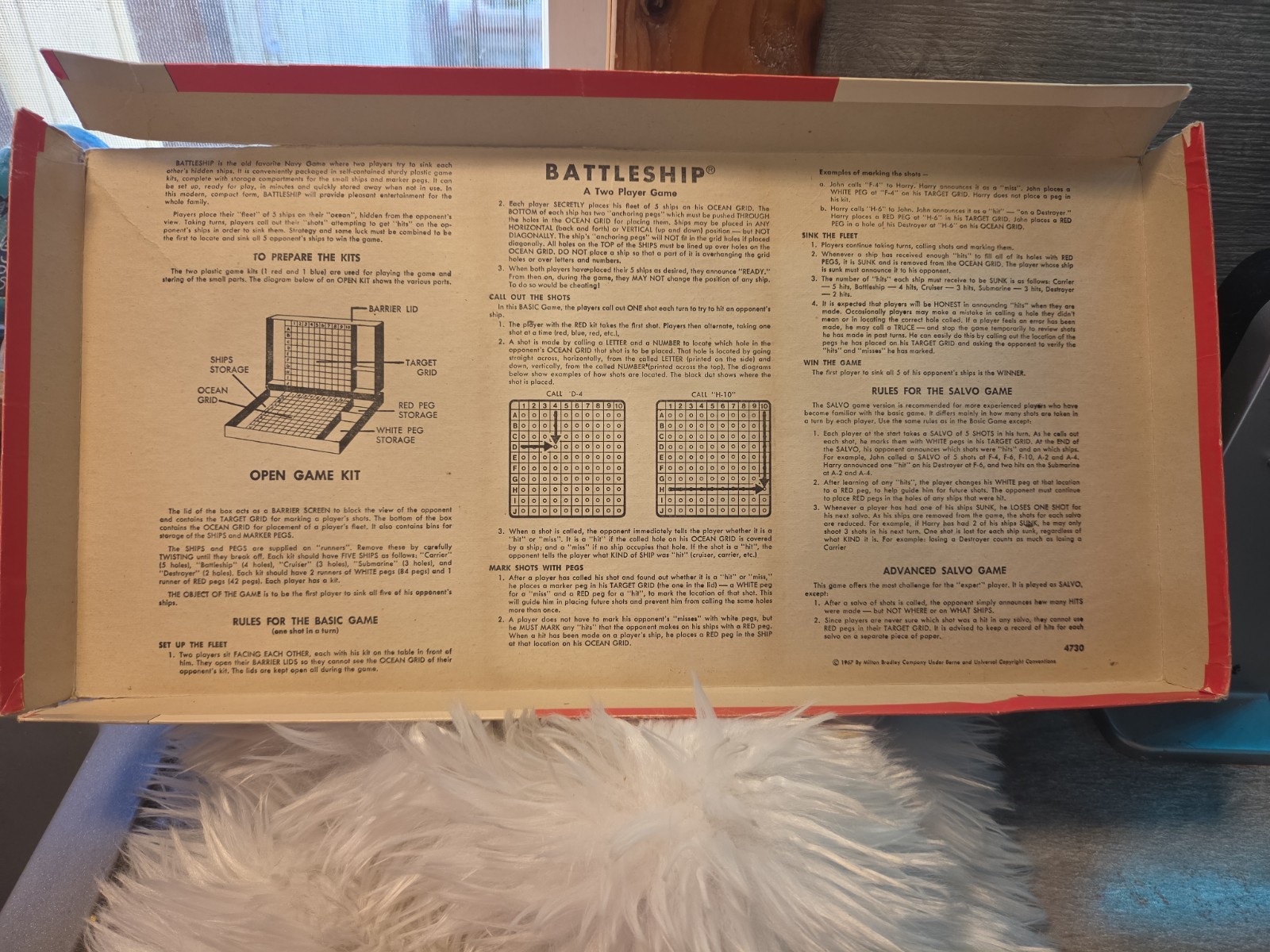 1971 Battleship Game. Vintage RARE