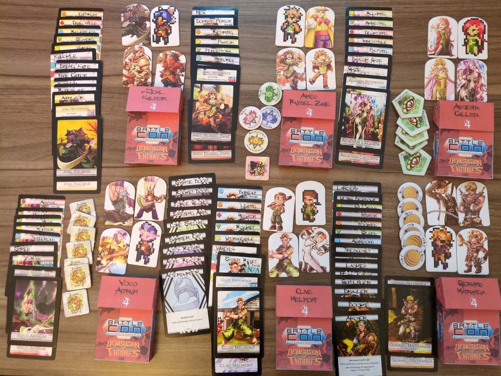 Battlecon Devastation Of Indines Board Game With Extras And Custom Insert/Boxes