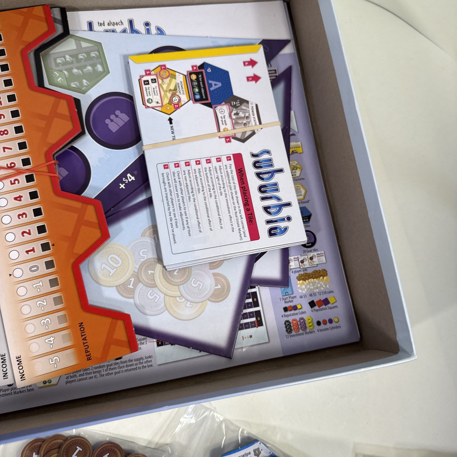 SUBURBIA Board Game – Bezier Games (Used, COMPLETE)