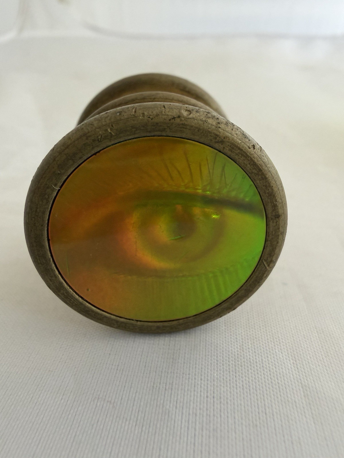Vintage 90’s Heavy Brass Torpedo Holo Eye Slammer with Slammer Tube