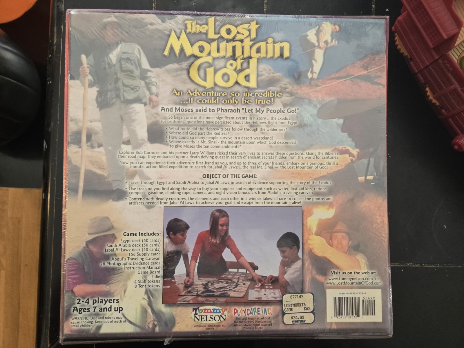 The Lost Mountain of God Biblical Adventure Board Game New Tommy Nelson
