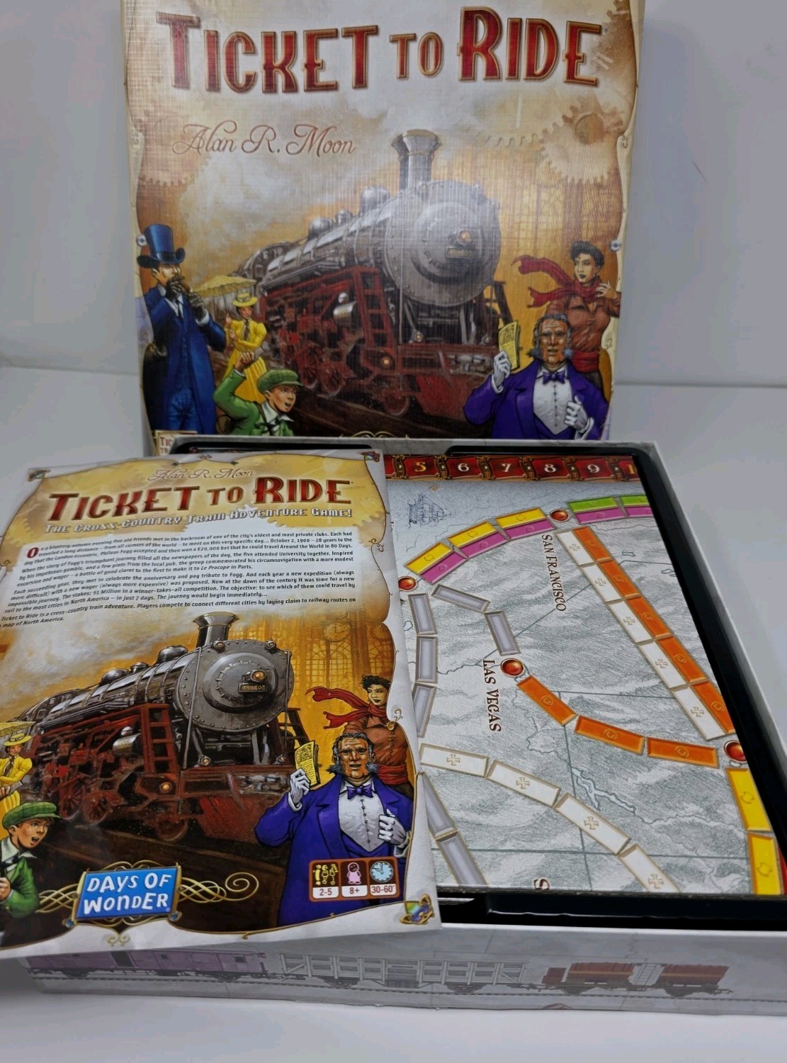 Days of Wonder Ticket To Ride by Alan R. Moon Train Adventure Board Game