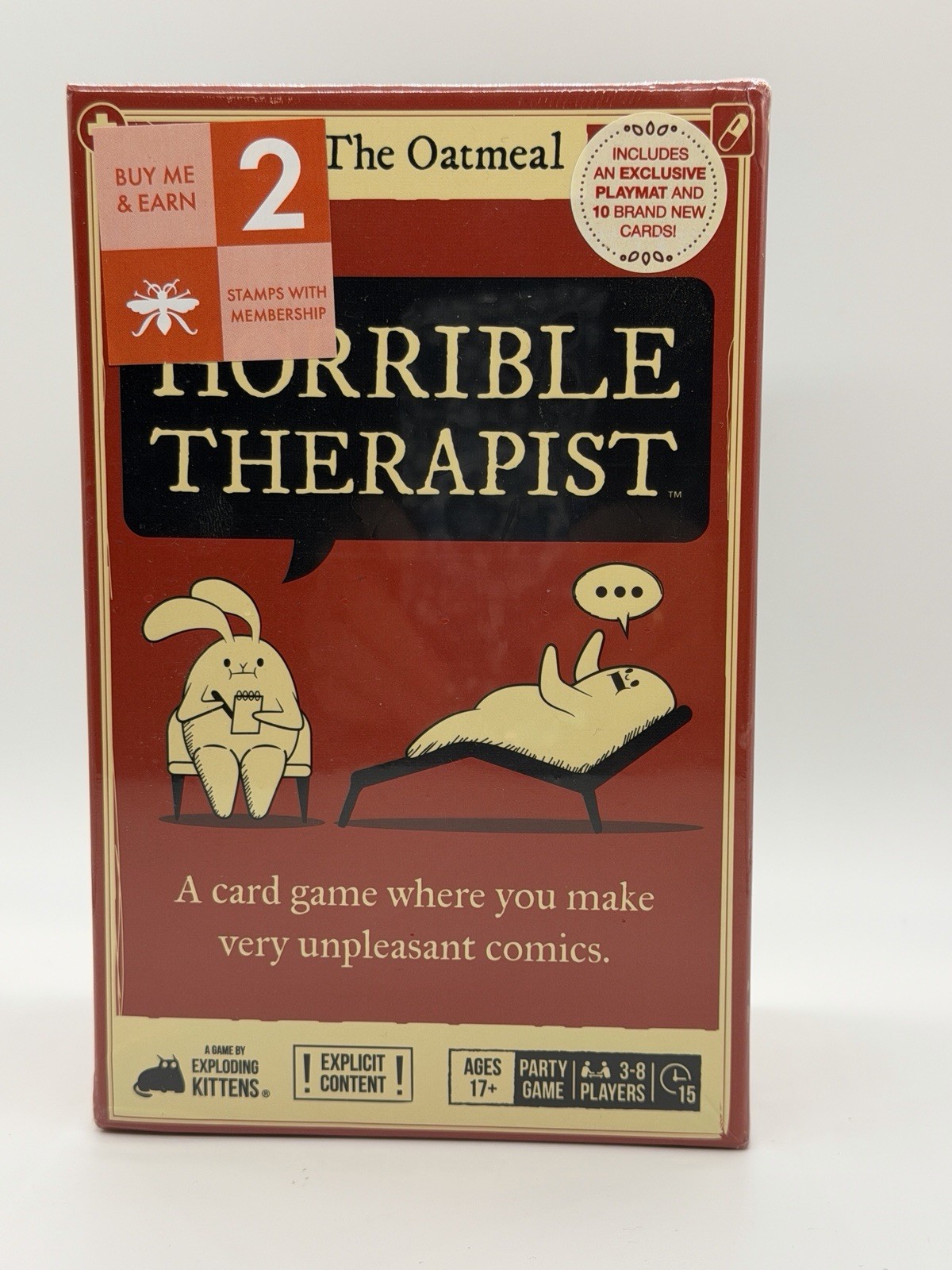 HORRIBLE THERAPIST / NEW / AGES 17+ / SEALED IN BOX- PARTY GAME