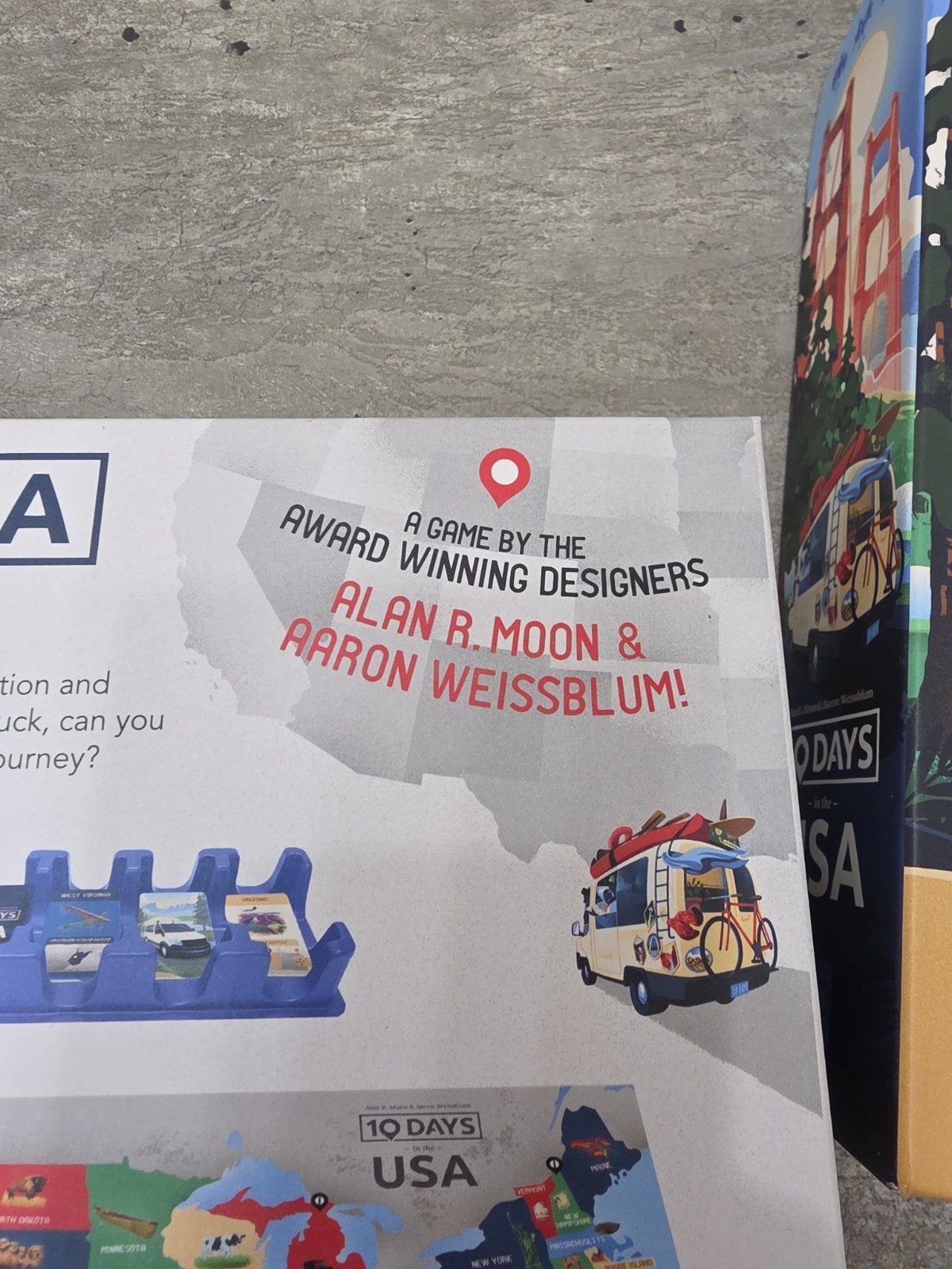 USAopoly 10 Days in The USA Family Road Trip Board Game Learn About US America