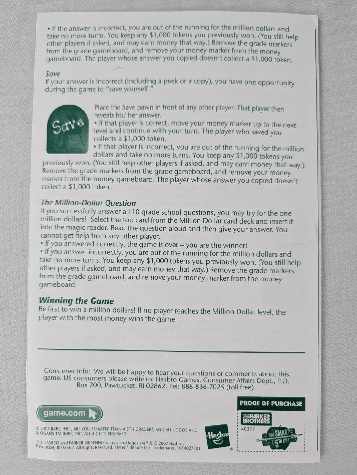 Are You Smarter Than A 5th Grader? Board Game Ages 8+ Pre-Owned 2-4 Players