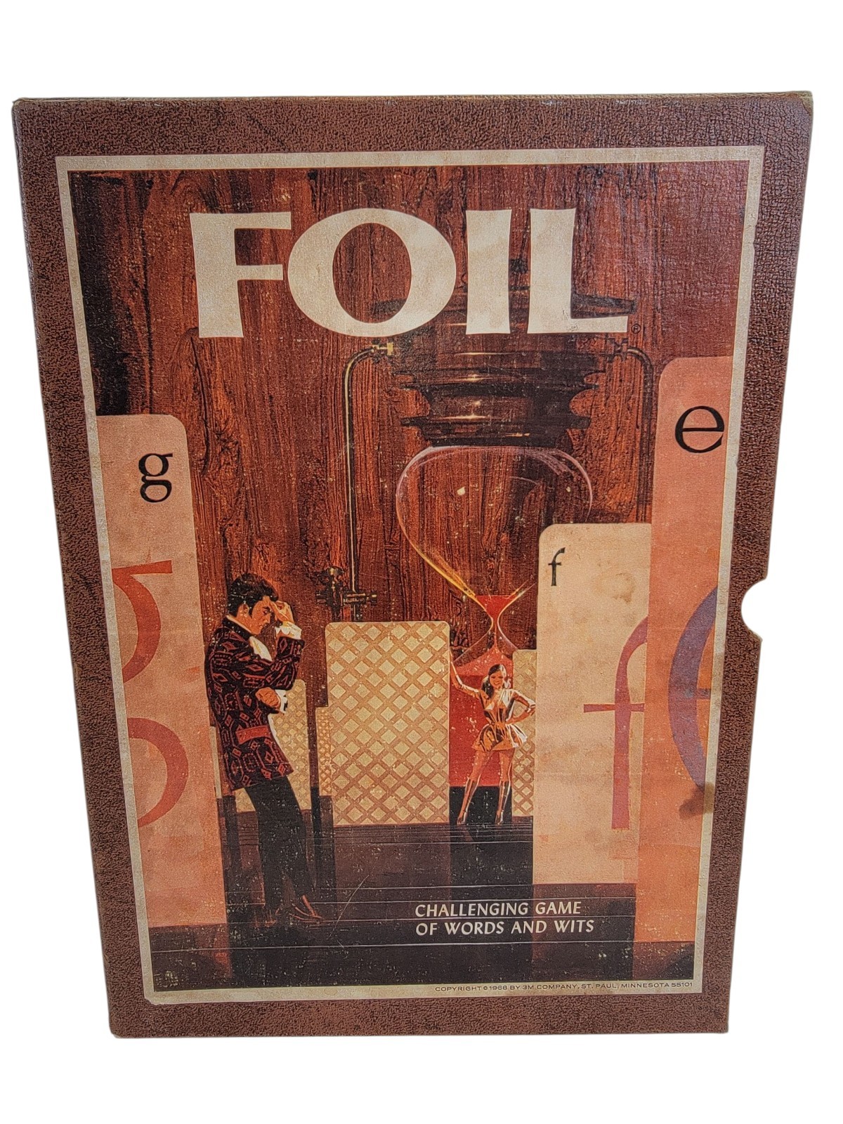 3M Bookshelf Case Games FOIL Game of Words and Wits 1968 Boxed Complete
