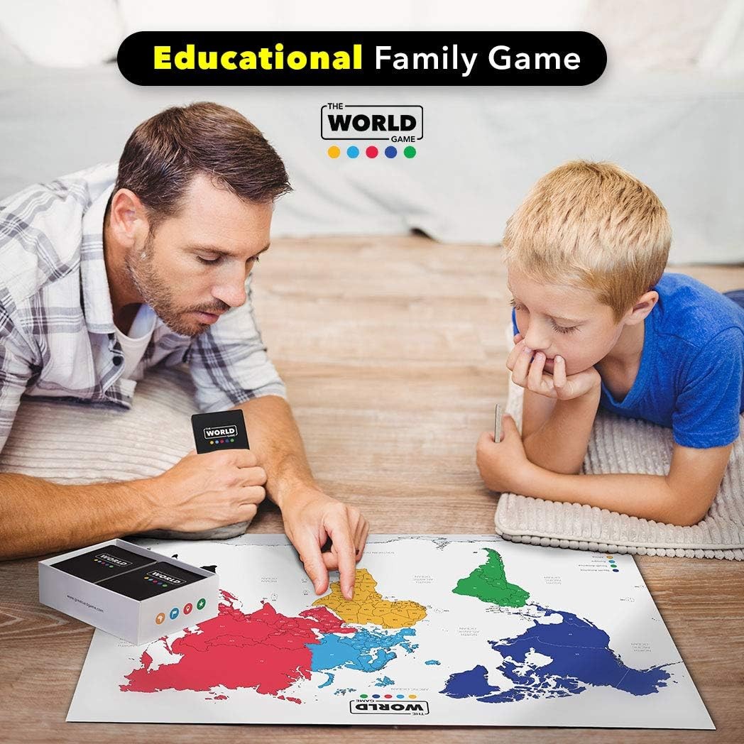 Geography Card Game for Kids and Adults – Fun Learning Gift for Ages 8-12