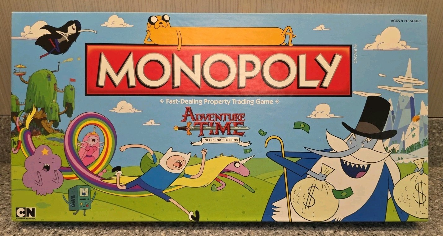 Monopoly Adventure Time Collector’s Edition 2013 Hasbro Complete